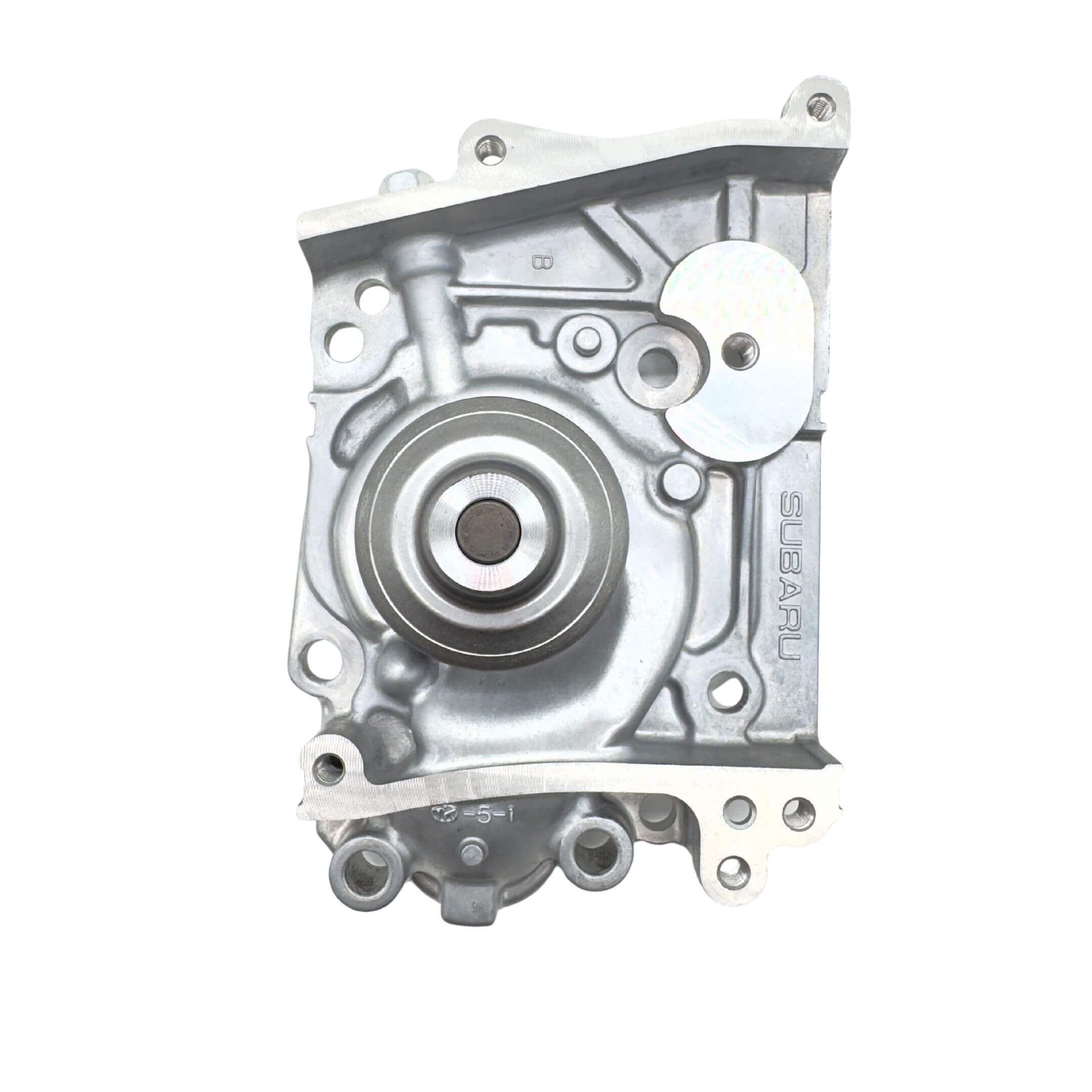 Genuine Subaru Sambar Van TV1, TV2 water pump for 1999-2012 models, featuring a robust metal construction and precise fit.
