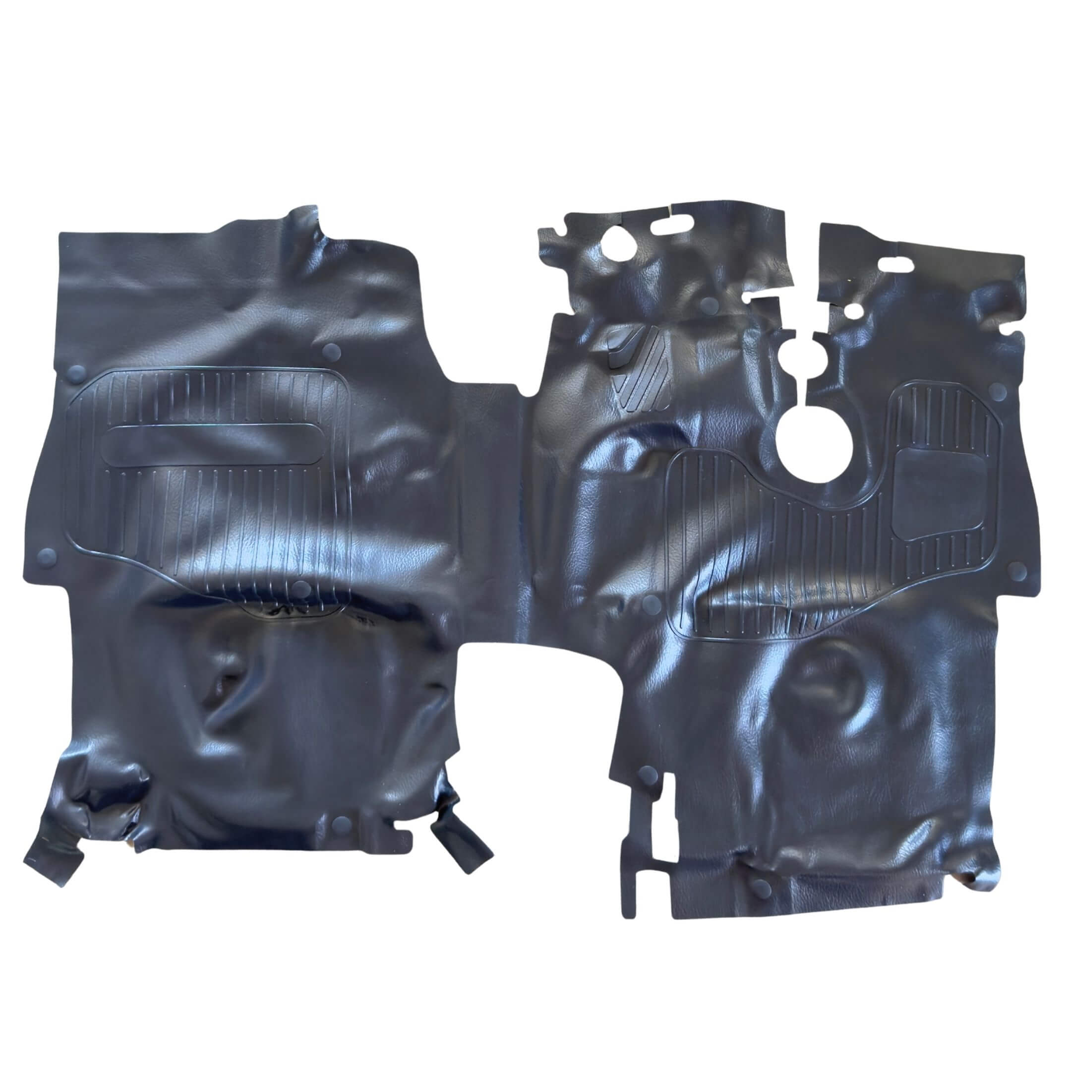 Cab Floor Mat for Subaru Sambar Van TV1, TV2 Models (1999-2012) featuring durable black material with custom fit design and textured surface.