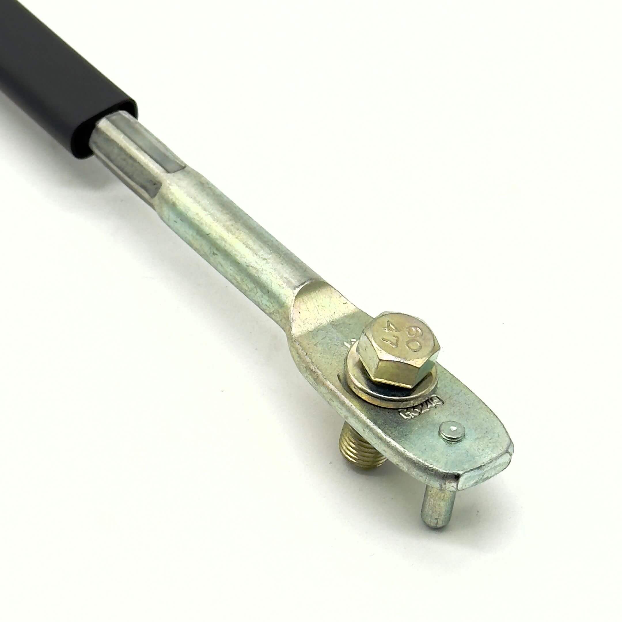 Seat Belt Buckle for Passenger Side, compatible with Subaru Sambar Truck TT1, TT2 Models (1999-2012), featuring a durable metal construction with a bolt attachment.