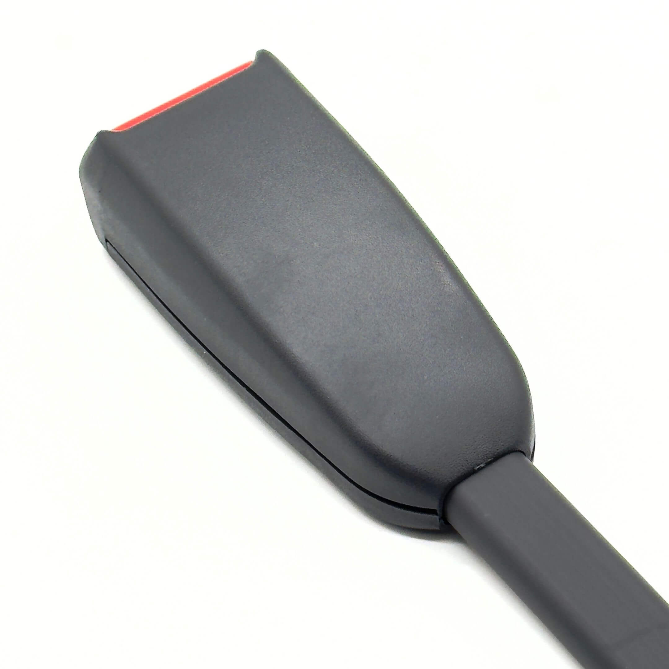 Seat Belt Buckle for Passenger Side, compatible with Subaru Sambar Truck TT1, TT2 Models (1999-2012), featuring a sleek black design with a red release button.