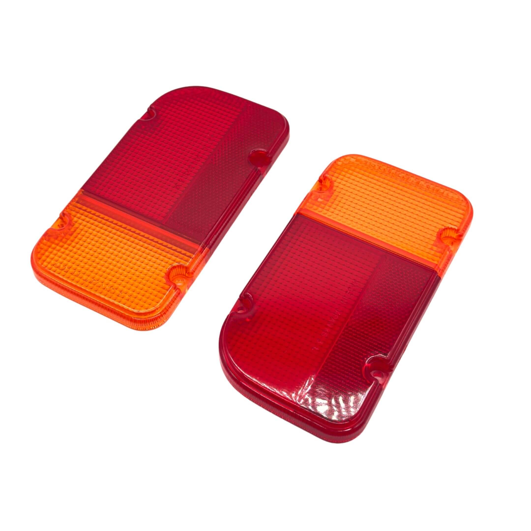 Tail Lamp Brake & Turn Signal Cover Kit for Subaru Sambar Truck TT1, TT2 Models (1999-2012) featuring red and amber lens design.