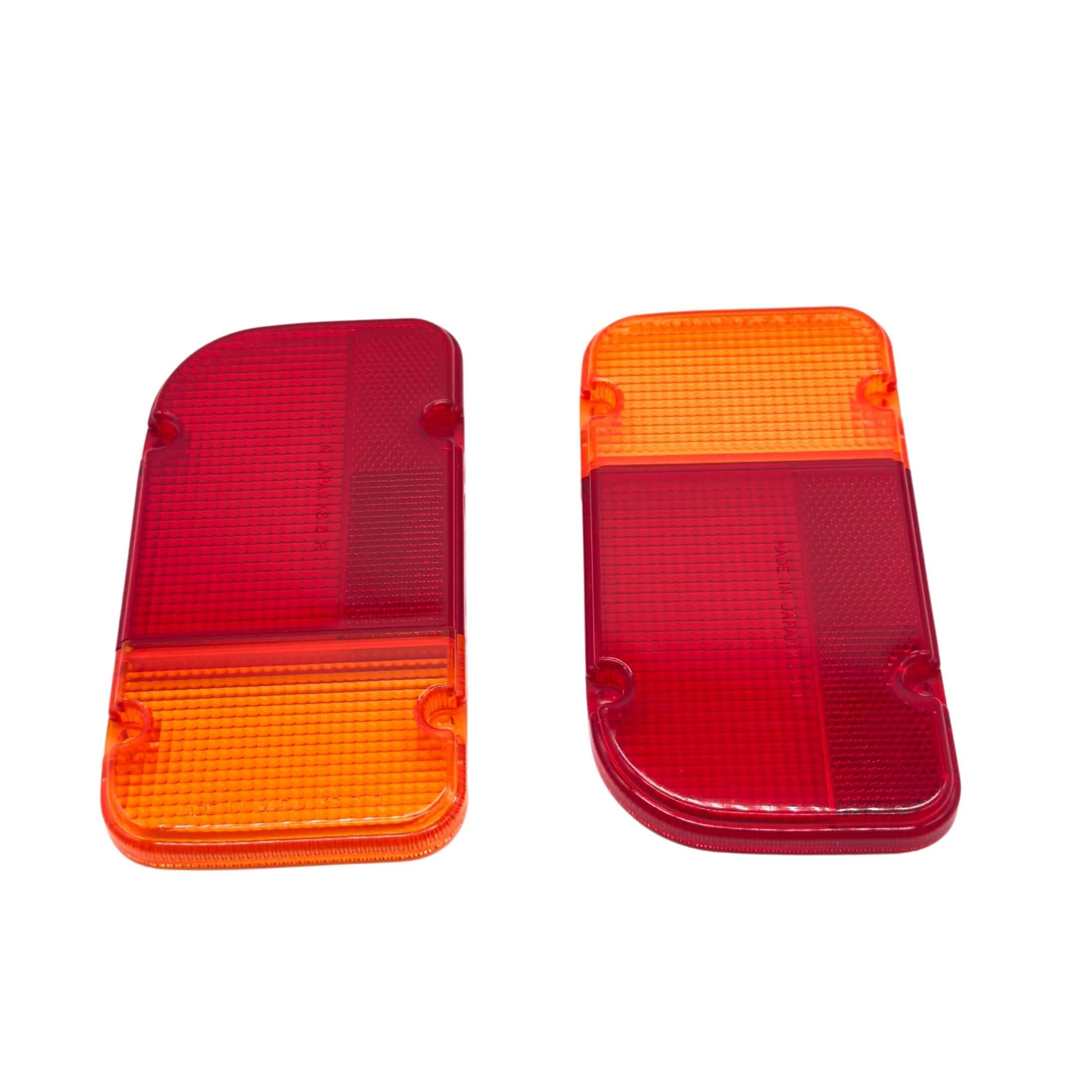 Tail Lamp Brake & Turn Signal Cover Kit for Subaru Sambar Truck TT1, TT2 Models (1999-2012) featuring red and amber lens design for right and left sides.