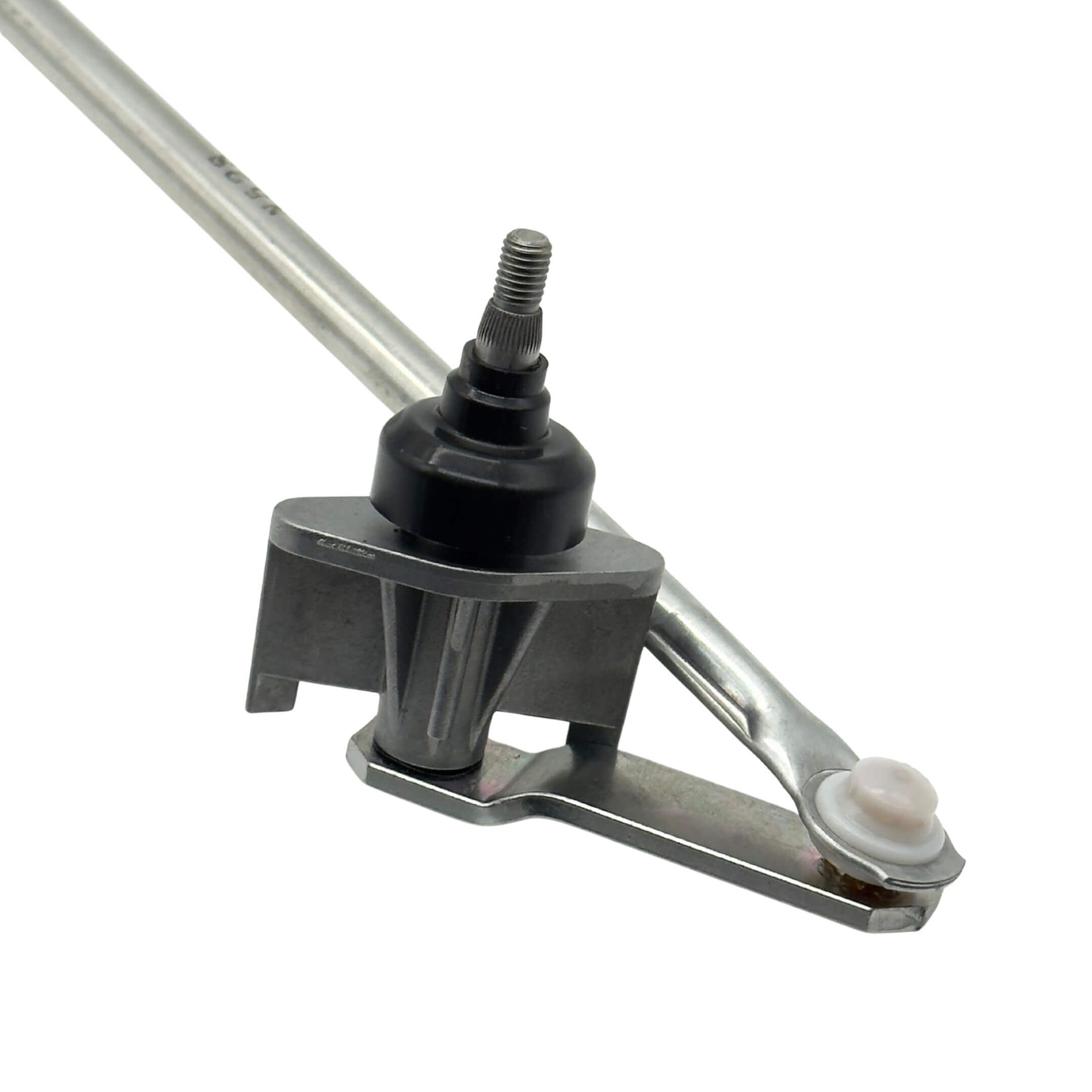 Windshield Wiper Linkage Arm for Subaru Sambar Van TV1, TV2 Models (1999-2012) featuring durable metal construction and pivot joint.