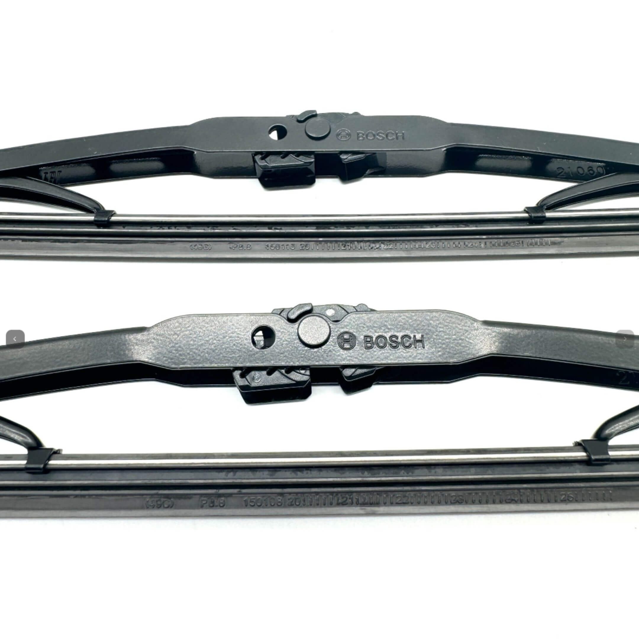 Wiper Arms & Bosch Wiper Blades Kit - Driver & Passenger Sides - Subaru Sambar Truck TT1, TT2 Models - 1999-2012