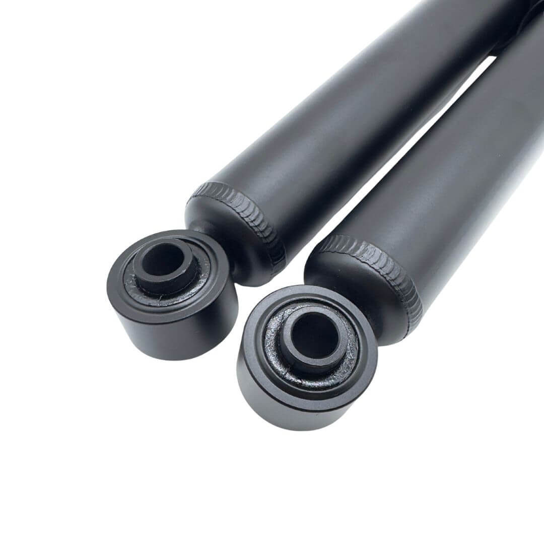 Lower mounting eyelets on KSA1135 rear shock absorbers for 1999-2012 Subaru Sambar TV1 and TV2 models