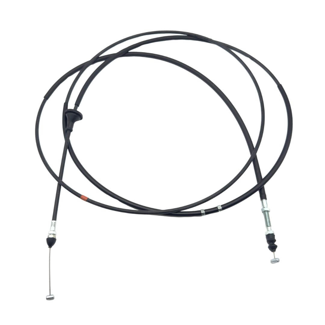 New OEM accelerator throttle cable 37010TA024 for Subaru Sambar Van KV3, KV4 models 1990-1998, shown full length with pedal and throttle end fittings.