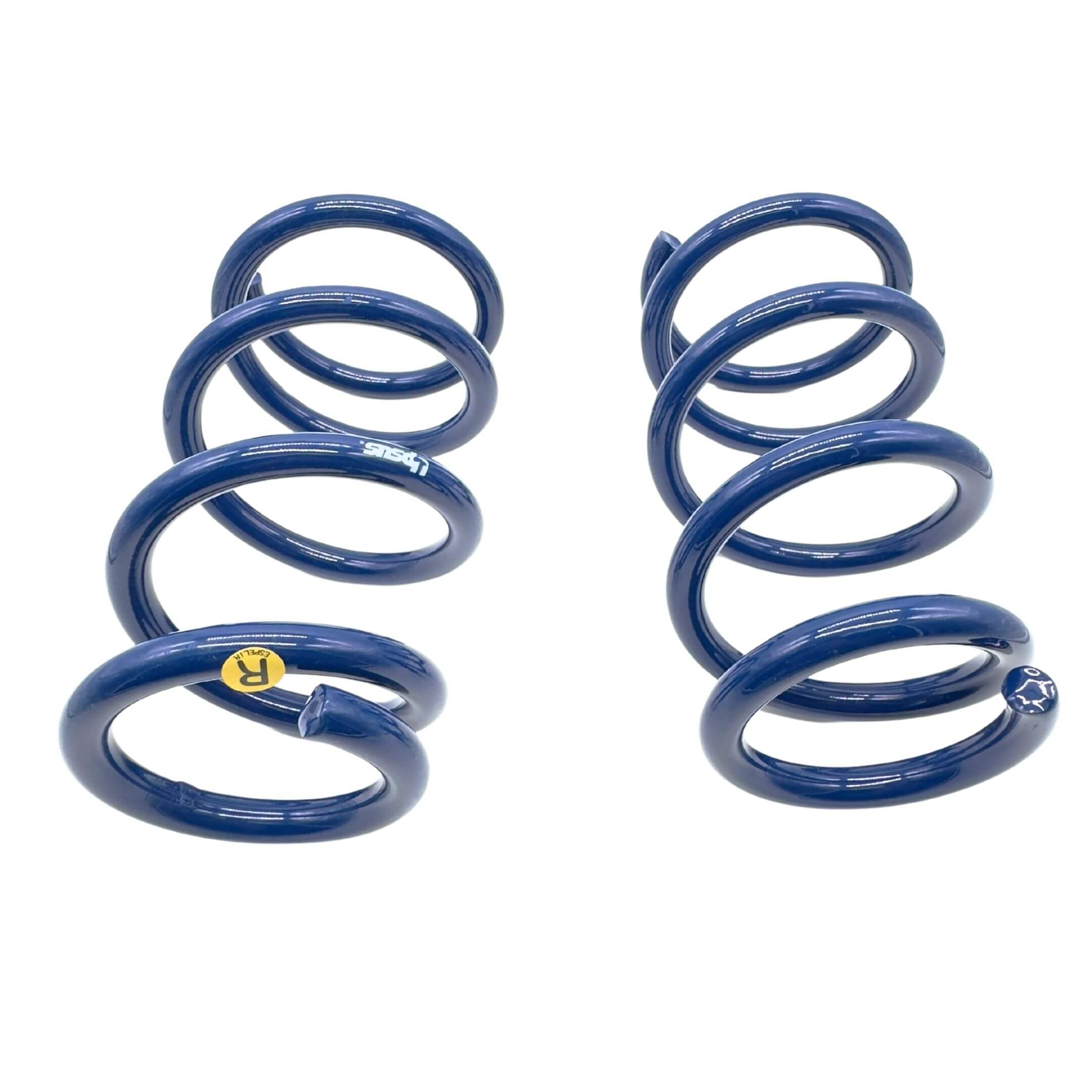 Lift Springs 25-35 mm Super Upsus Rear Springs for Subaru Sambar Van TV1, TV2 Models 1999-2012, featuring a durable blue coil design.