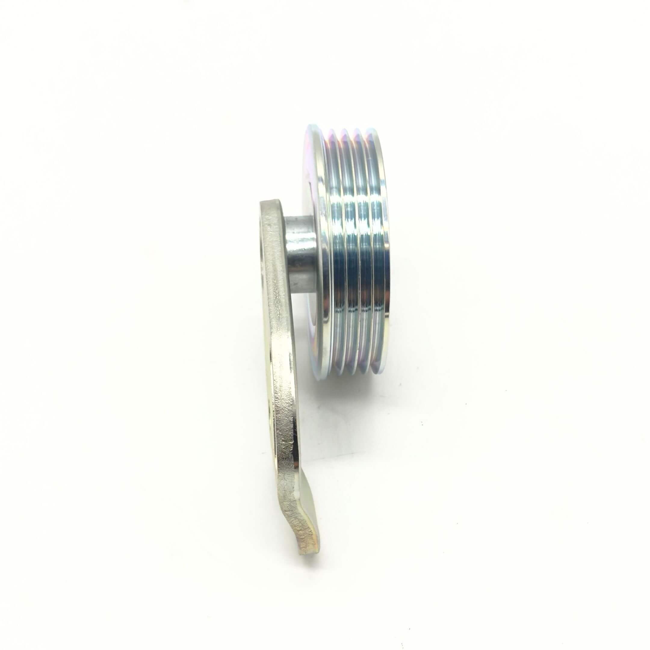 Supercharger Tensioner Pulley for Subaru Sambar Truck TT1, TT2 Models (1999-2012) featuring a multi-groove design.