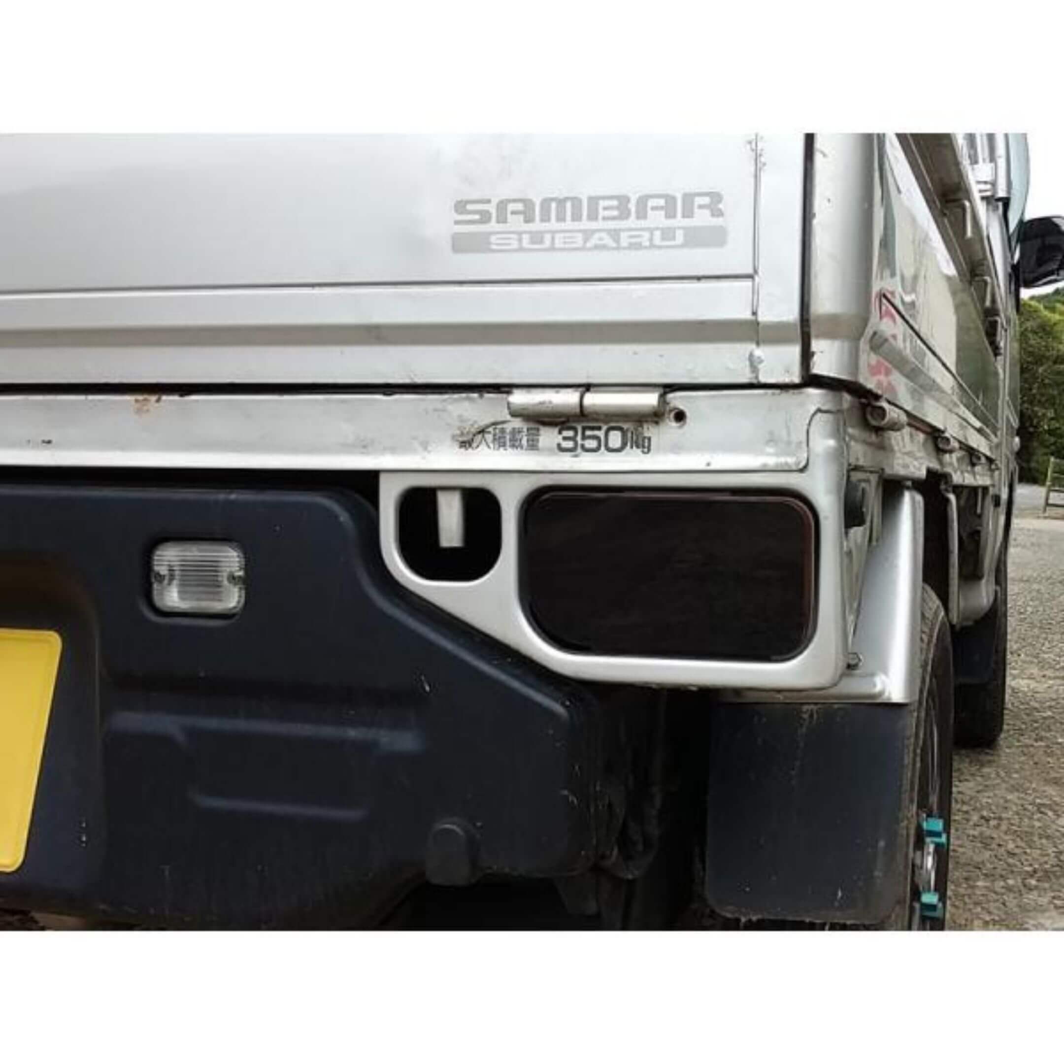 Tail light Lens Cover Dark Smoke for Subaru Sambar Truck TT1 TT2 Models 1999-2012, featuring a sleek, tinted design.