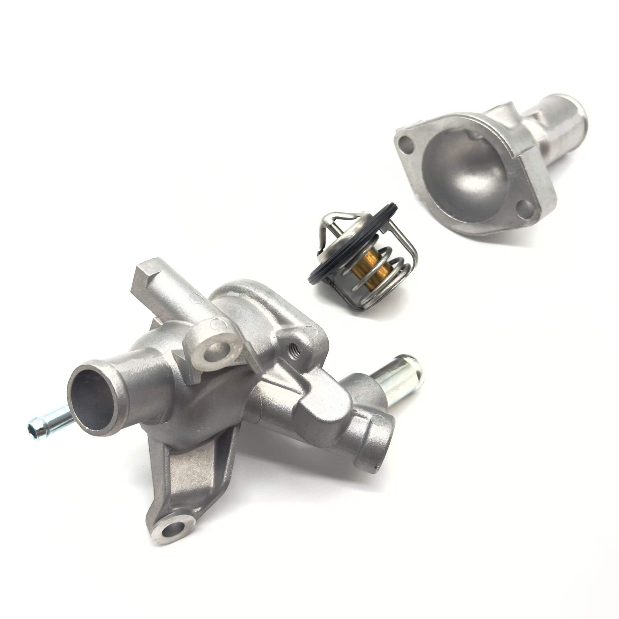 Thermostat & Housing Kit for Subaru Sambar Wagon TW1, TW2 Models (1999-2012) featuring parts 11060KA160, 11055KA370, 21200KA161, and TS-111P.