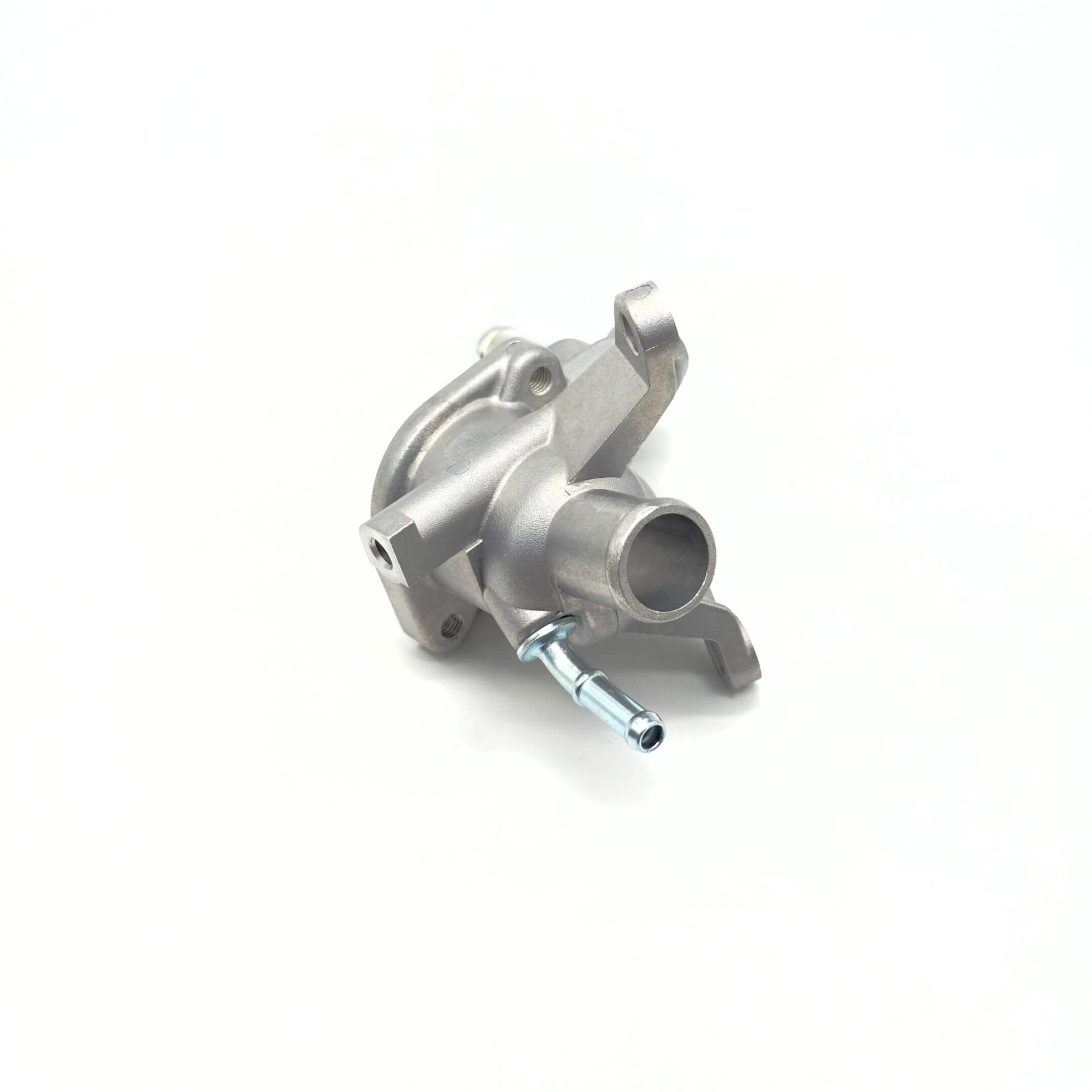 Thermostat Housing Body for Subaru Sambar Wagon TW1, TW2 Models (1999-2012) featuring a durable metal construction with mounting brackets.