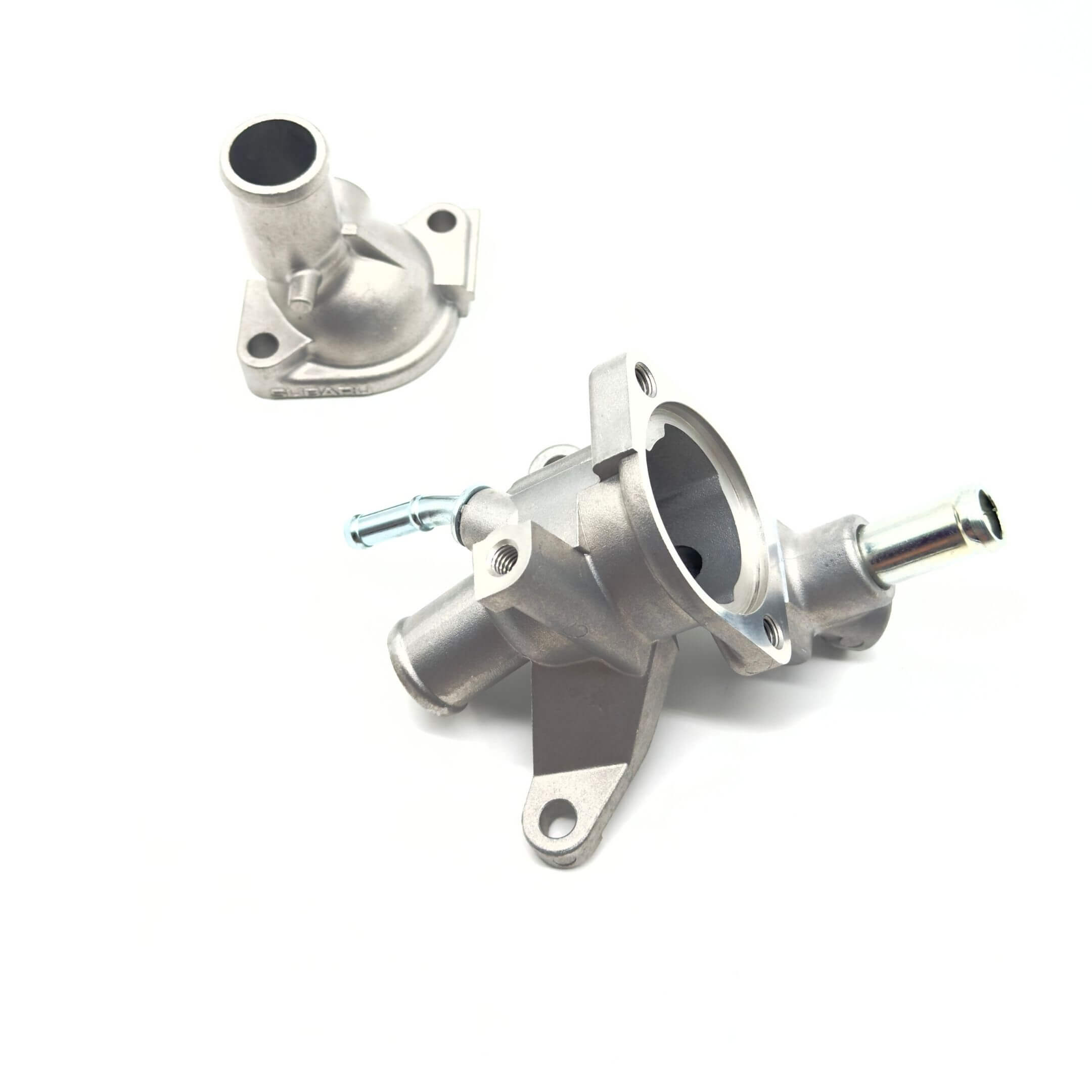 Thermostat Housing Body & Cover Set for Subaru Sambar Wagon TW1, TW2 Models (1999-2012) featuring durable metal construction and precise fittings.