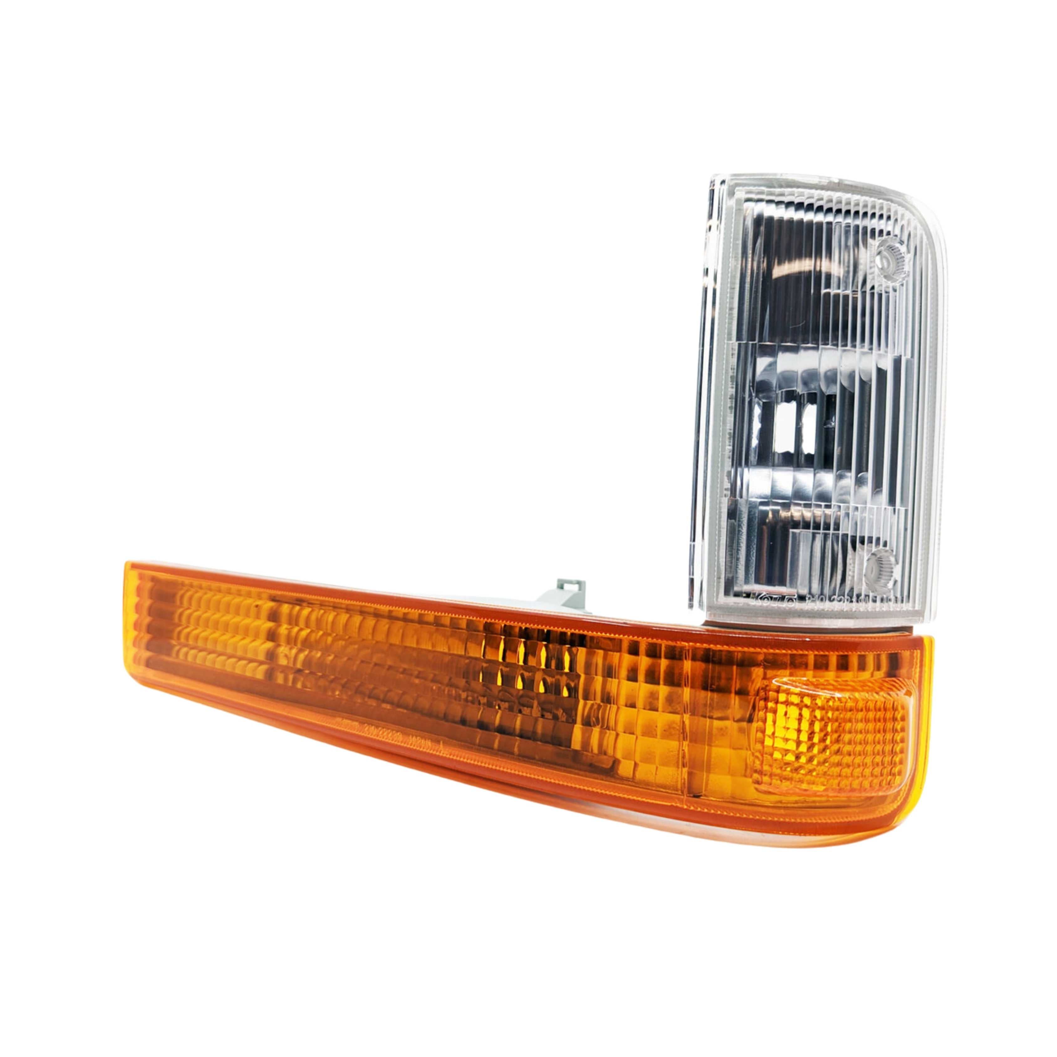 Turn Signal Lamp Assembly Front Left Amber Type for Honda Acty Truck HA3, HA4 Models 1990-1999 - Amber turn signal lamp with clear lens for front left side, suitable for Honda Acty mini trucks