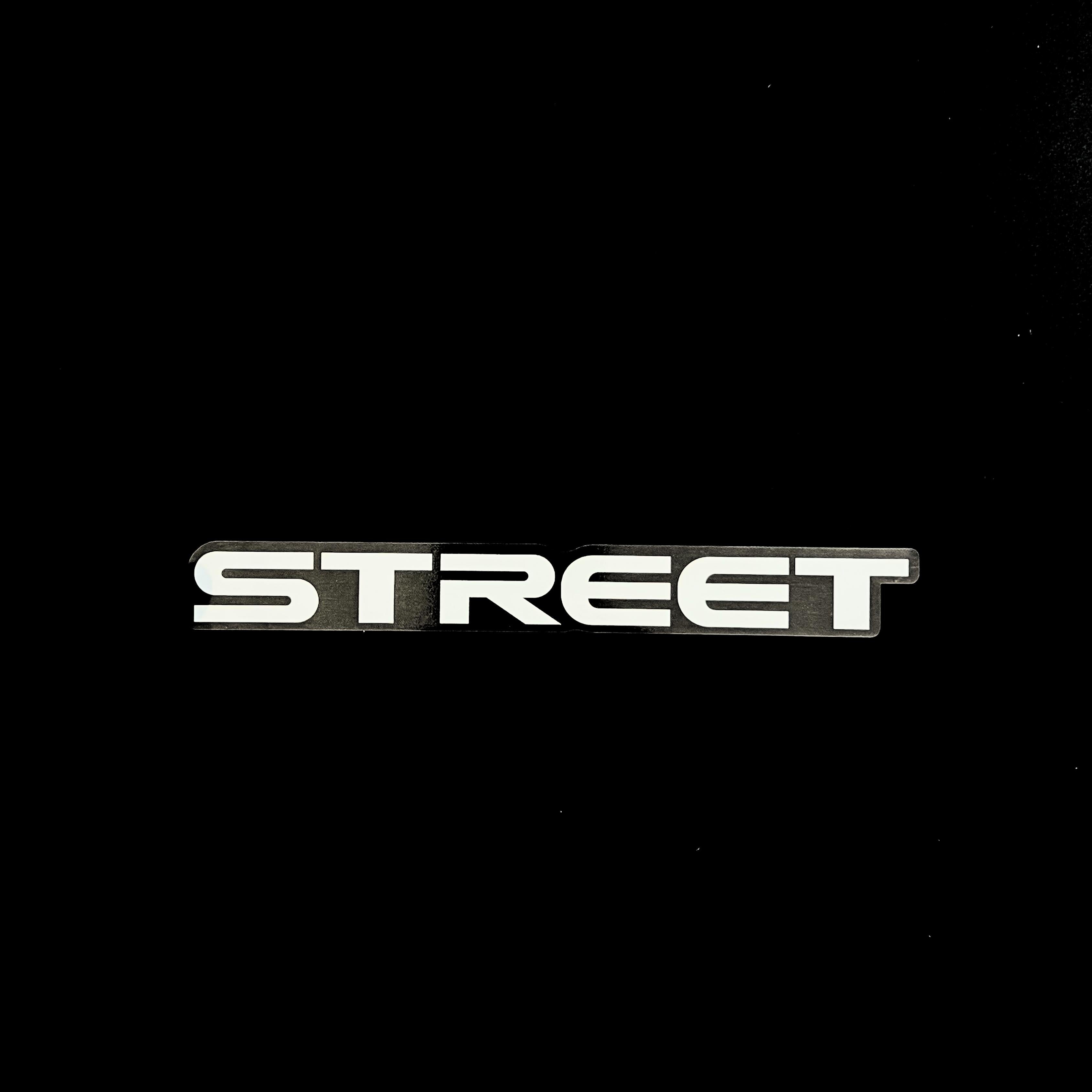 High-quality Honda Acty Replica Decals in OEM White displayed on a black background - Perfect for JDM Kei Van customization and upgrades