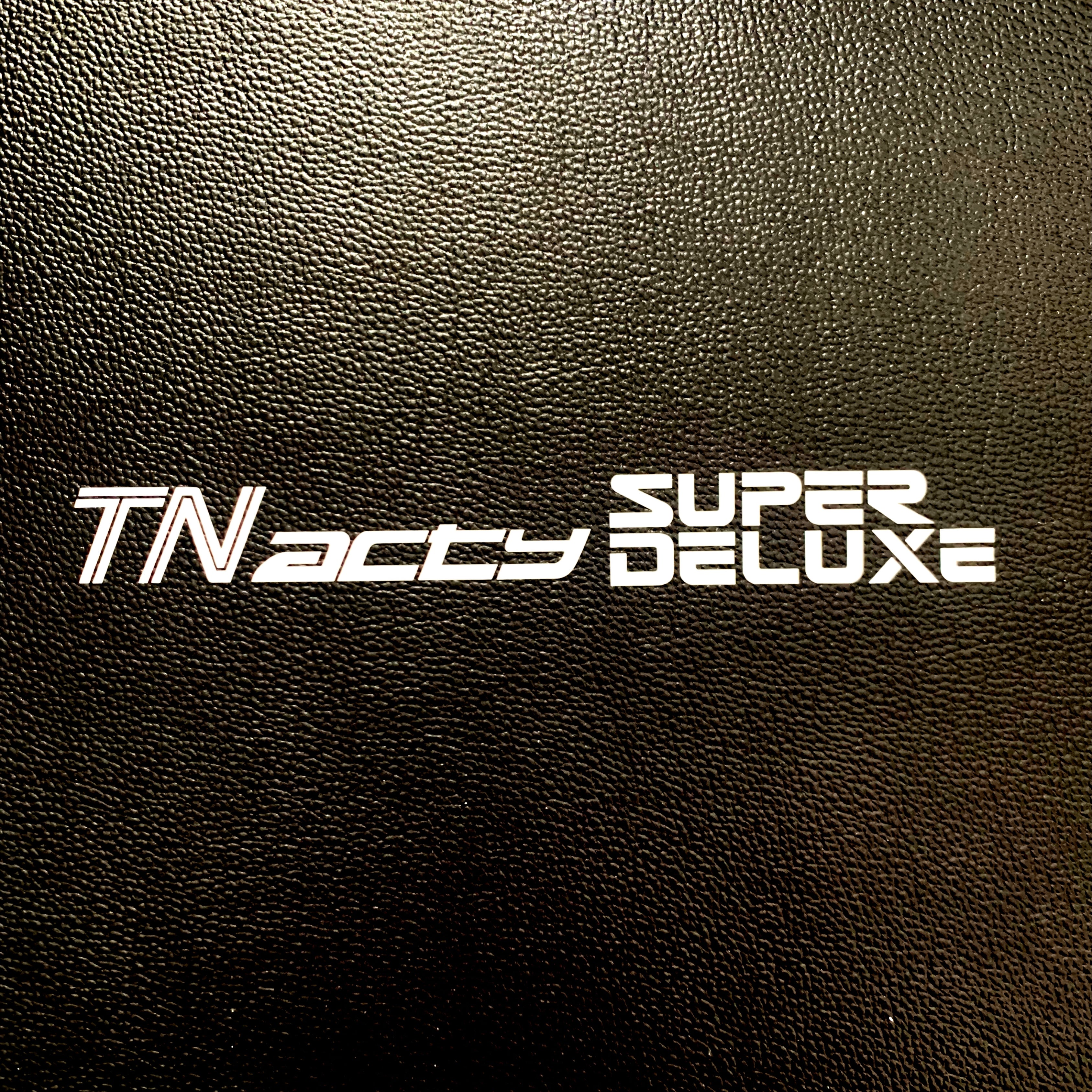 High-quality Honda Acty Replica Decals in OEM White displayed on a Black background - Perfect for JDM Mini Truck customization and upgrades