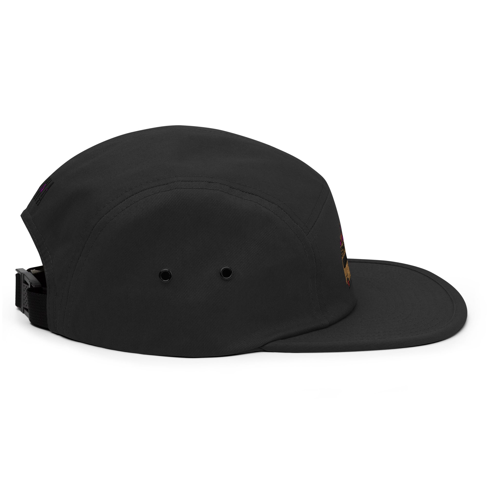 Oiwa Acty Street Embroidered Five Panel Cap Black