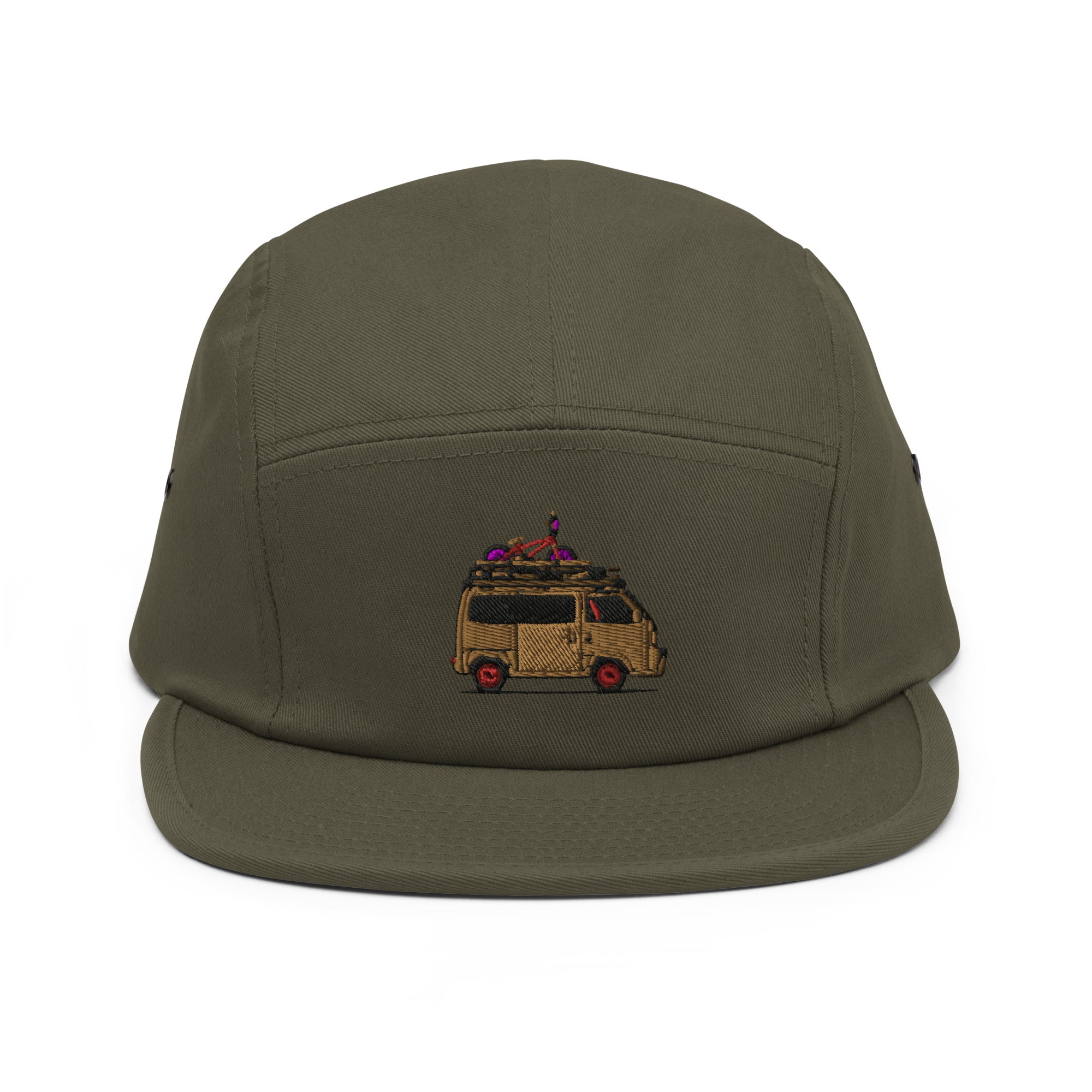 Oiwa Acty Street Embroidered Five Panel Cap Olive