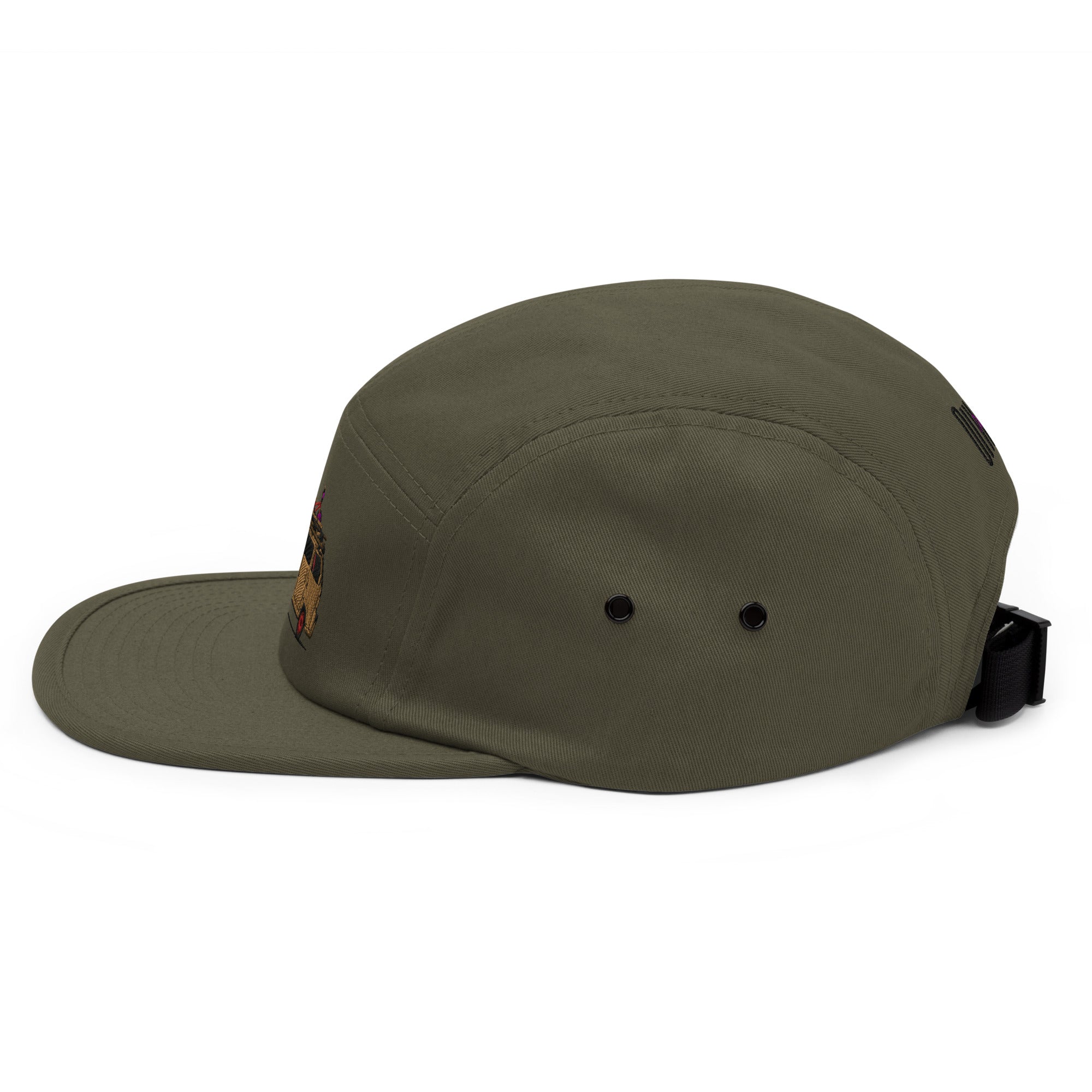 Oiwa Acty Street Embroidered Five Panel Cap Olive
