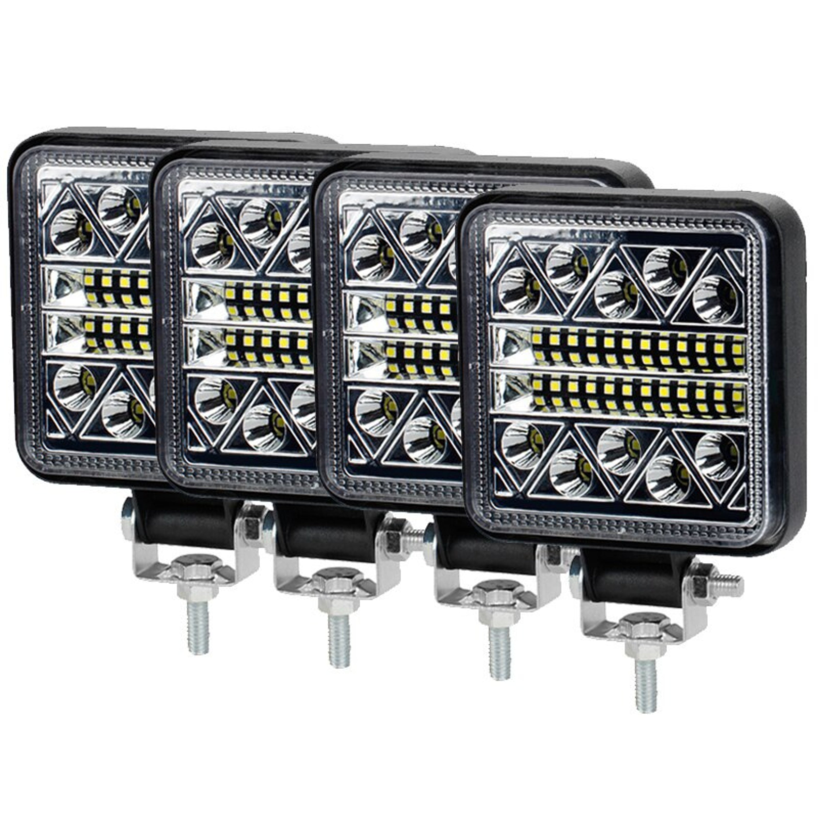 Square 4" LED Light Bar