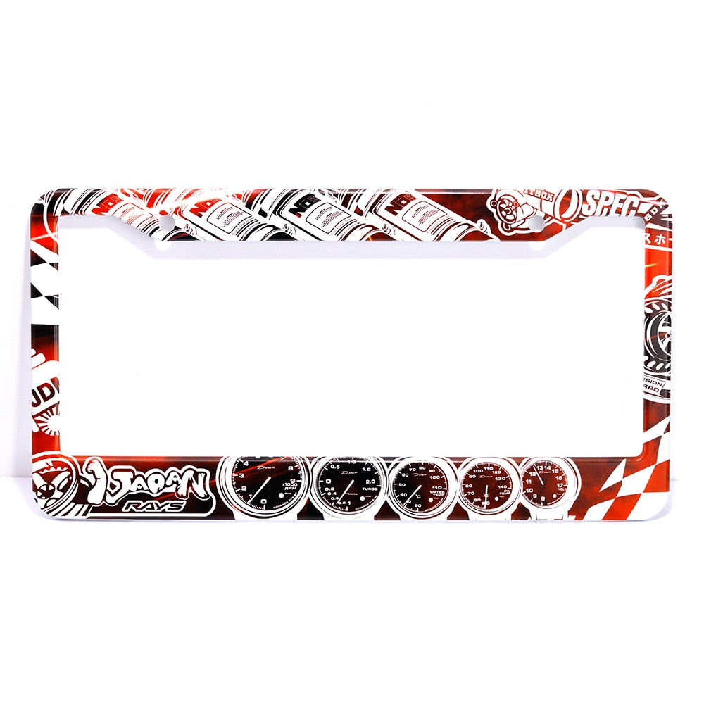 JDM Graffiti License Plate Frame