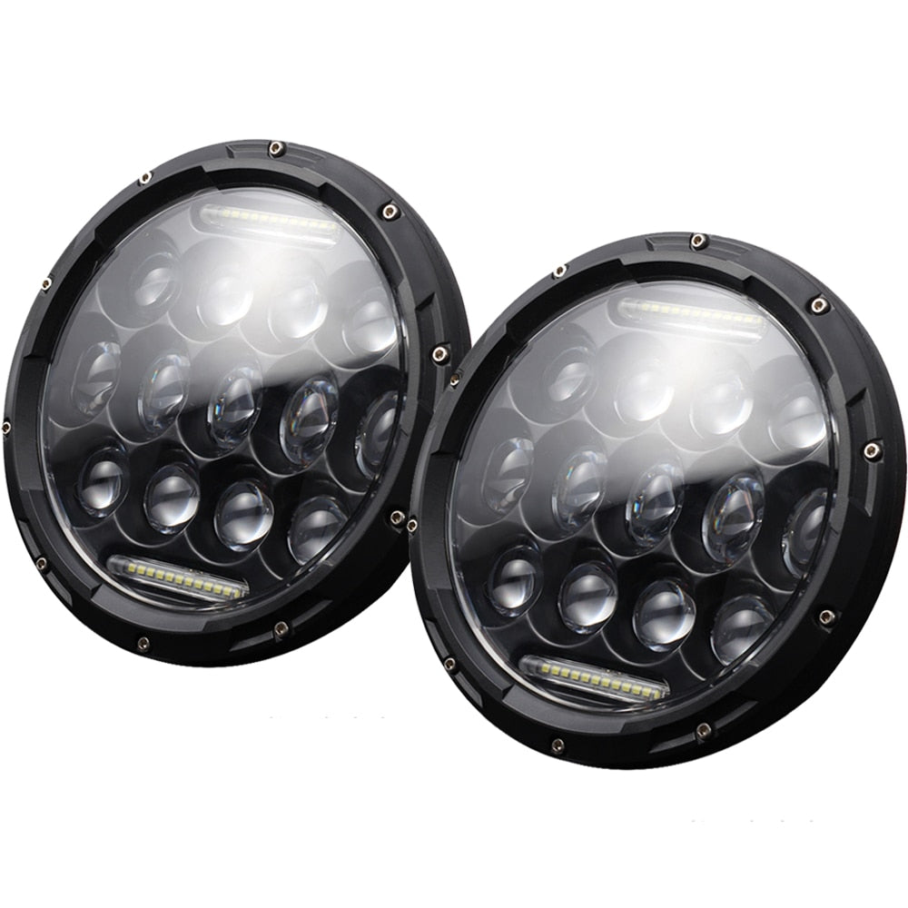 7" Round LED HeadLights Without Halo