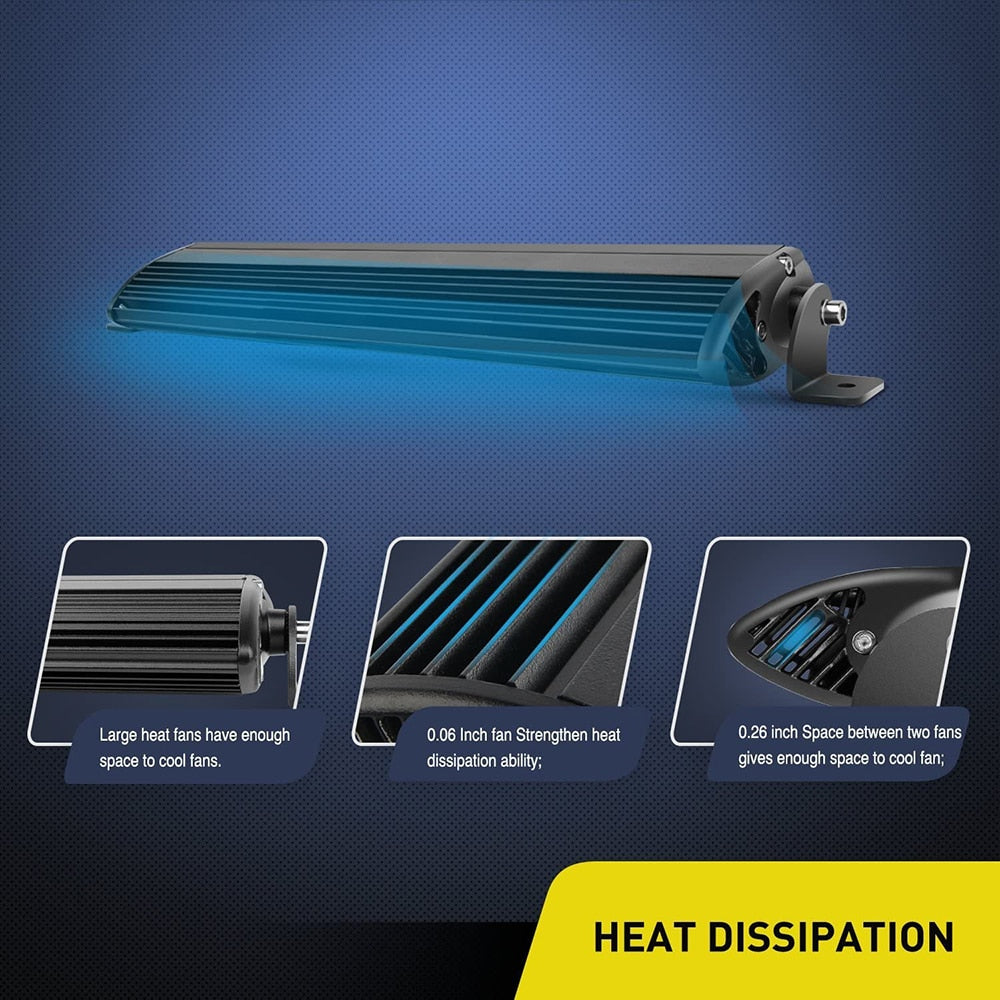 Durable Aluminum Housing LED Light Bar - 38" Ultra Slim - 210W - Exceptional Off-Road Performance