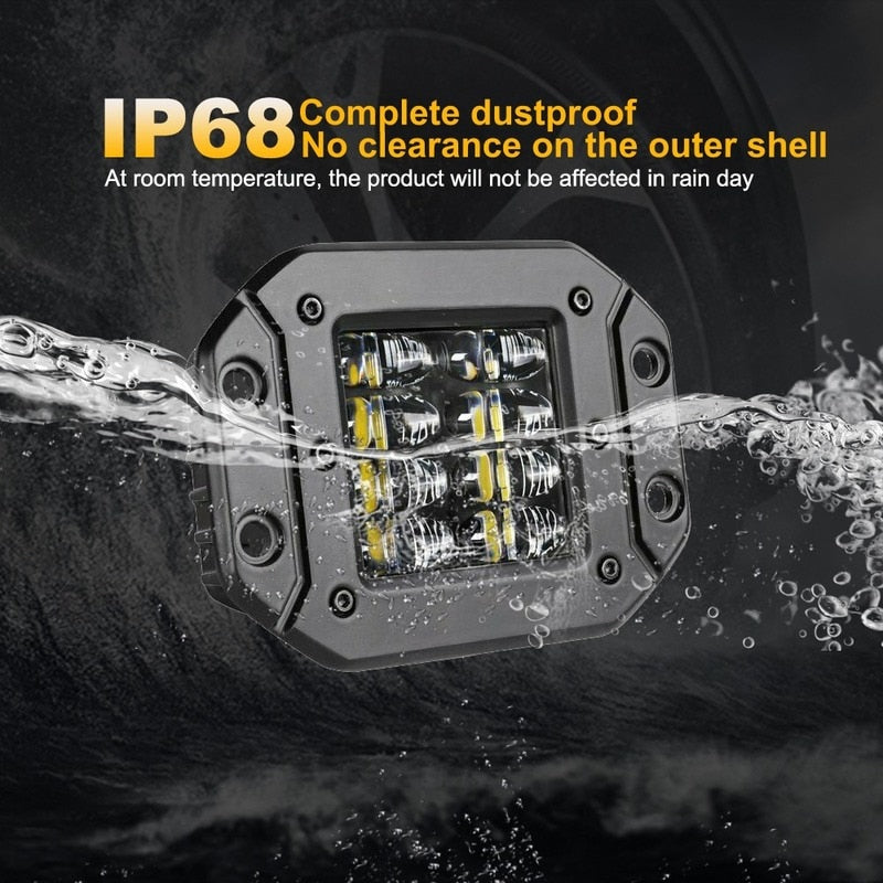 40W Flush Mount LED Pods