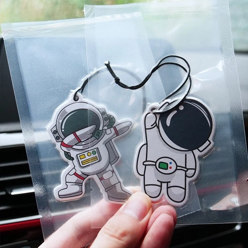 Astronaut Car Freshener in Kei Truck setting