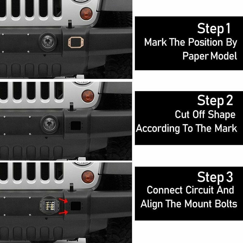 40W Flush Mount LED Pods