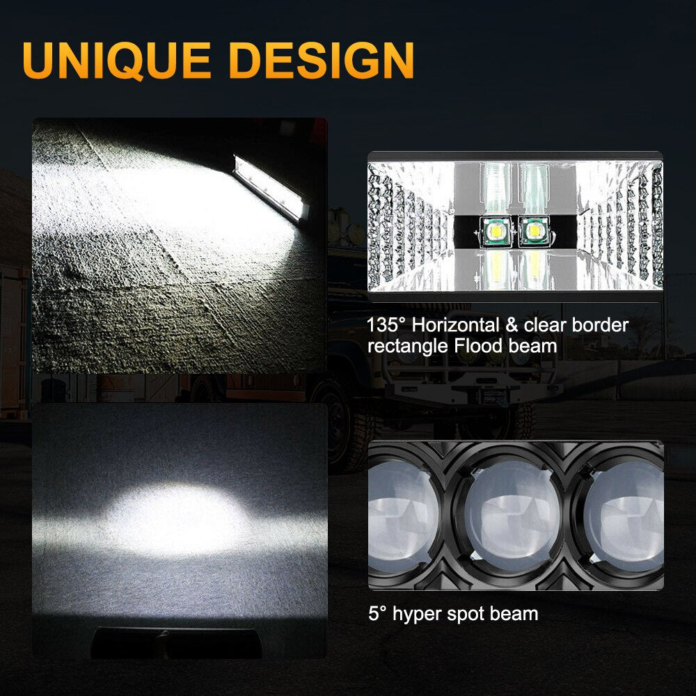 4" 60W LED Light Bar - Ultimate Off-Road Accessory for JDM Mini Trucks - 6000K, 4800LM, IP68 Waterproof