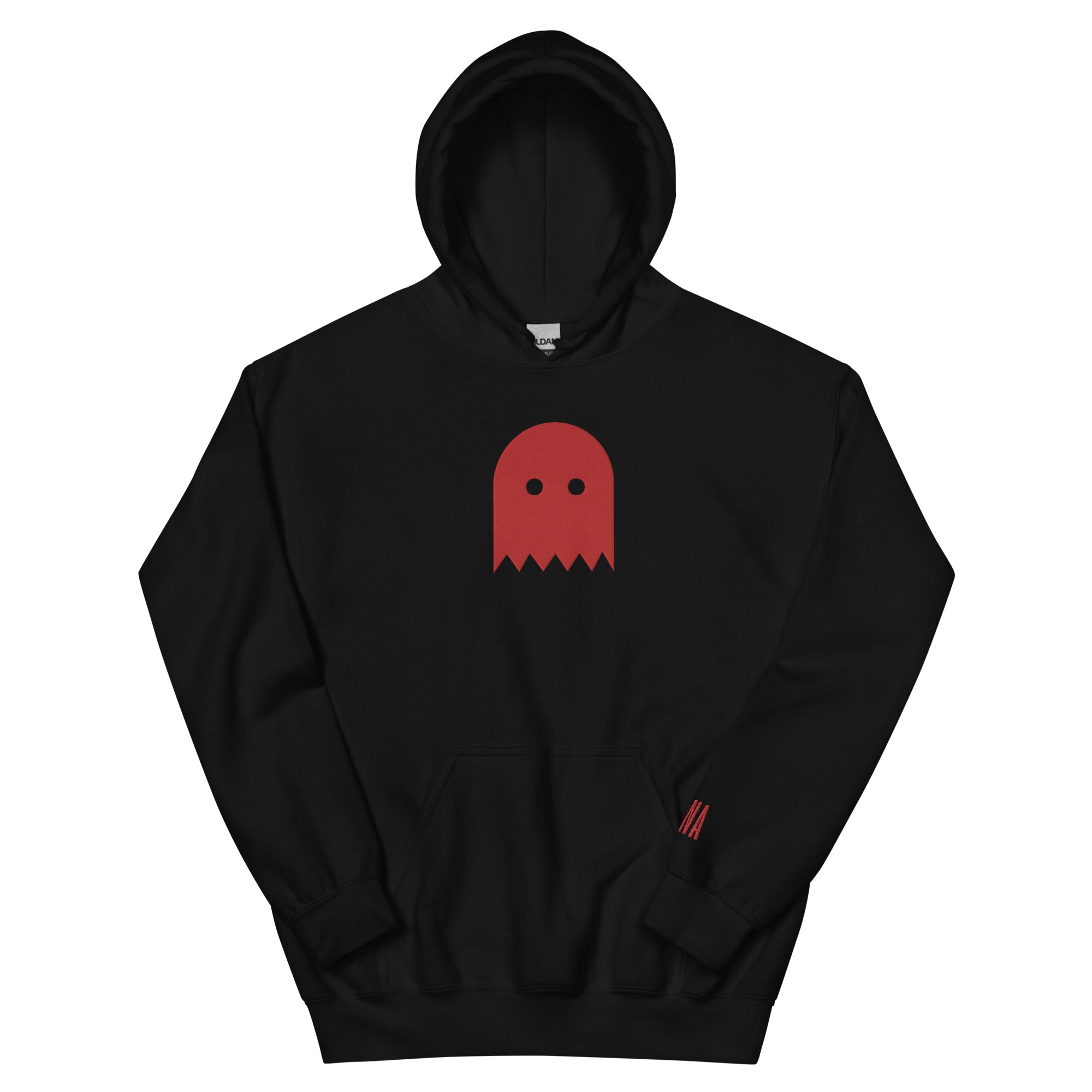 Black Oiwa Red Ghost Plush Hoodie