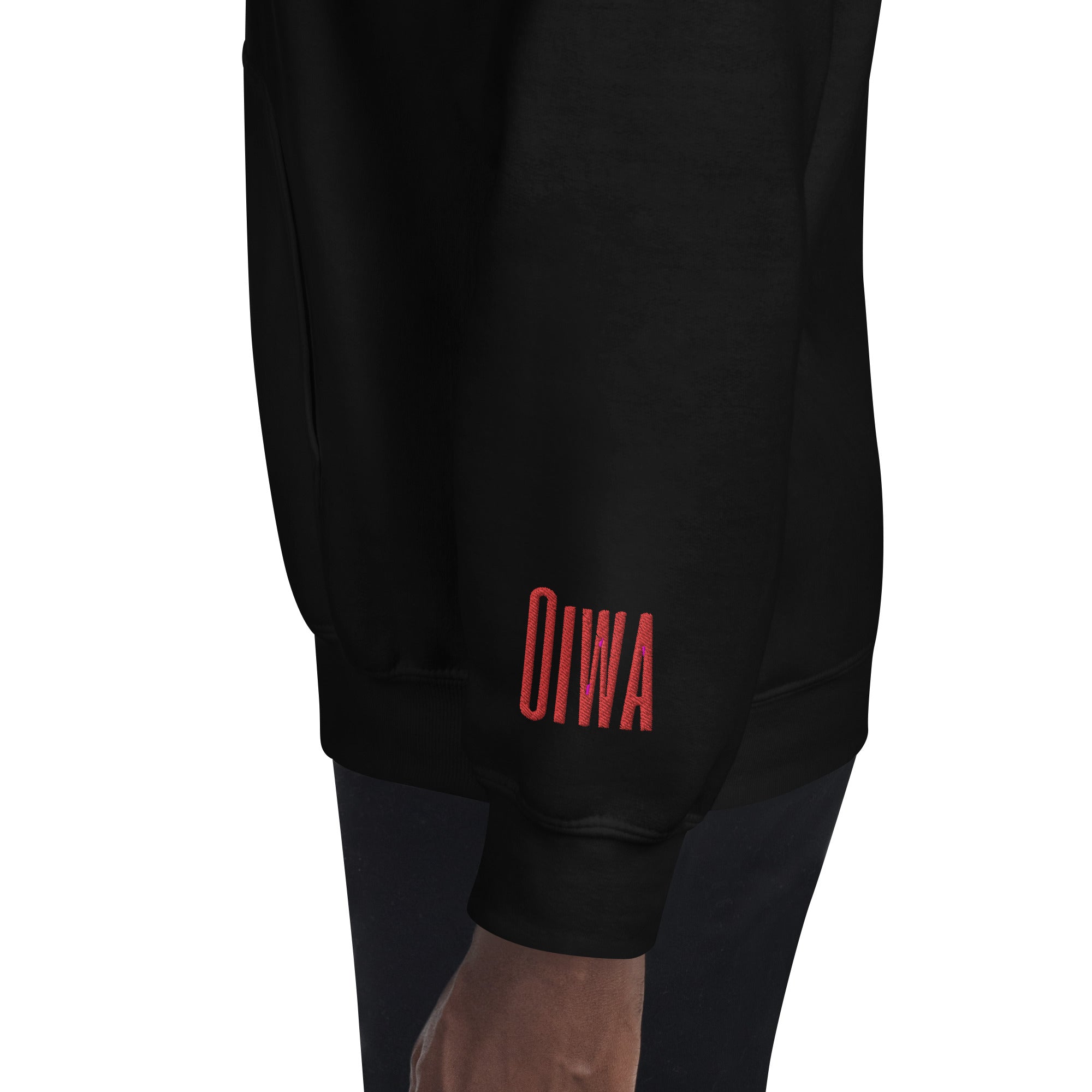 Black Oiwa Red Ghost Plush Hoodie