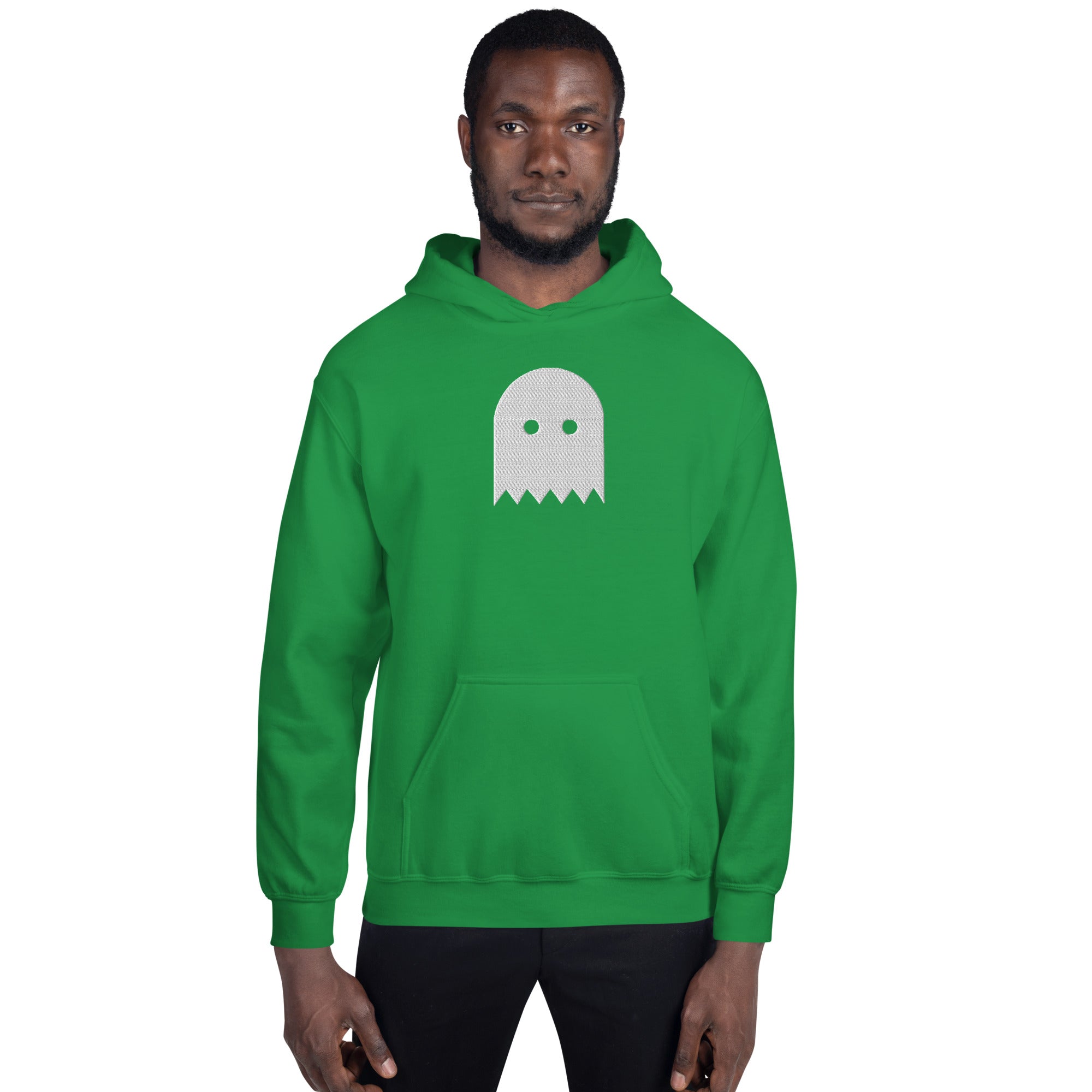 Irish Green Oiwa Embroidered Plush Hoodie