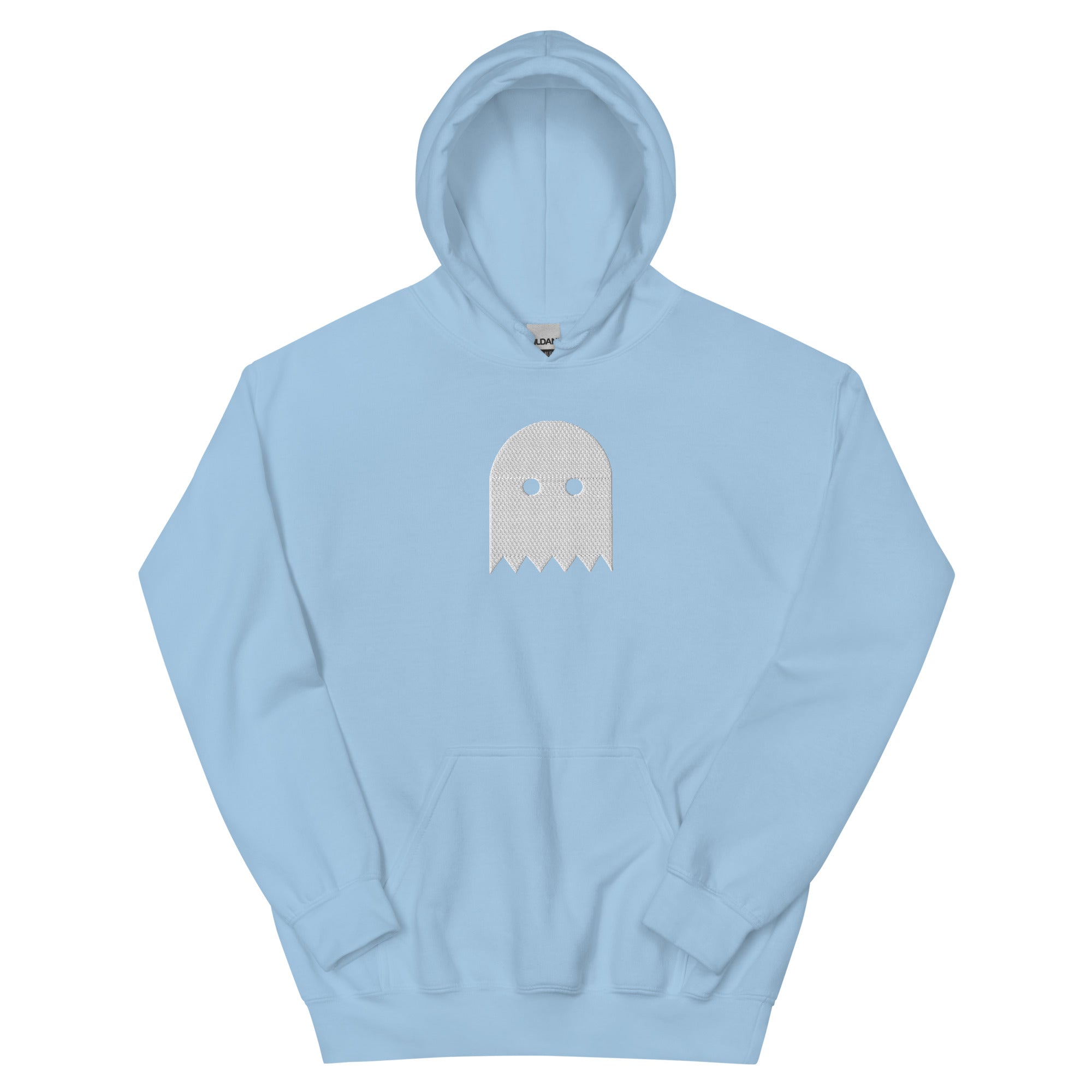 Light Blue Oiwa Embroidered Plush Hoodie