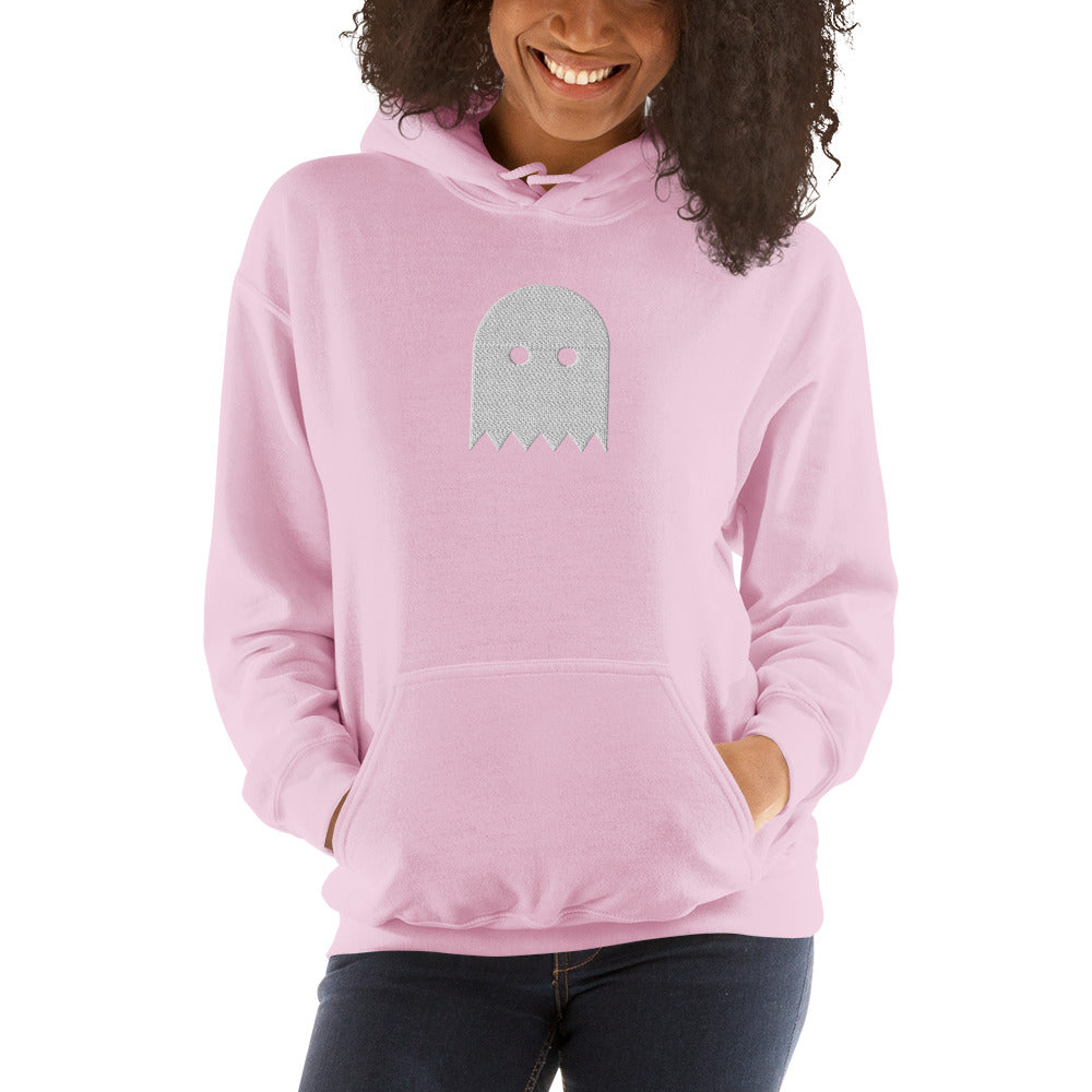 Light Pink Oiwa Embroidered Plush Hoodie