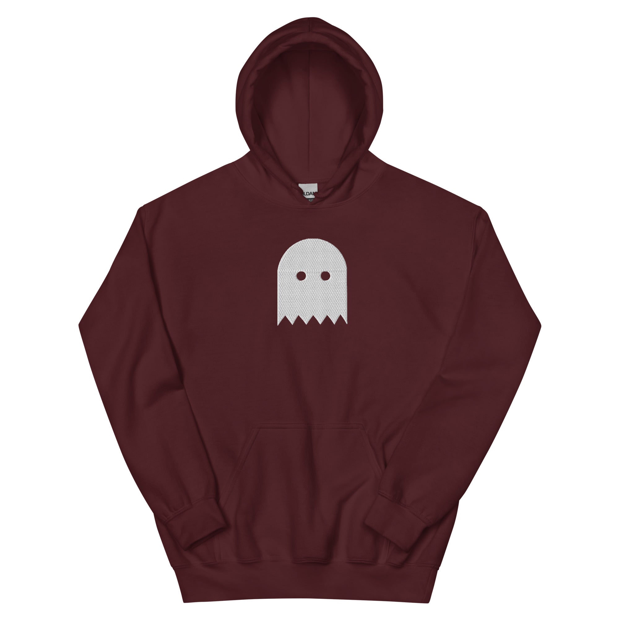 Maroon Oiwa Embroidered Plush Hoodie