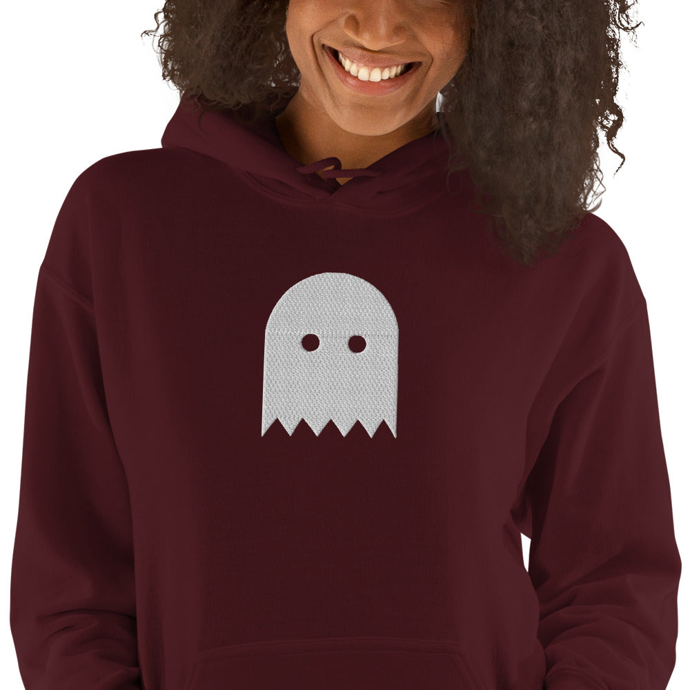 Maroon Oiwa Embroidered Plush Hoodie