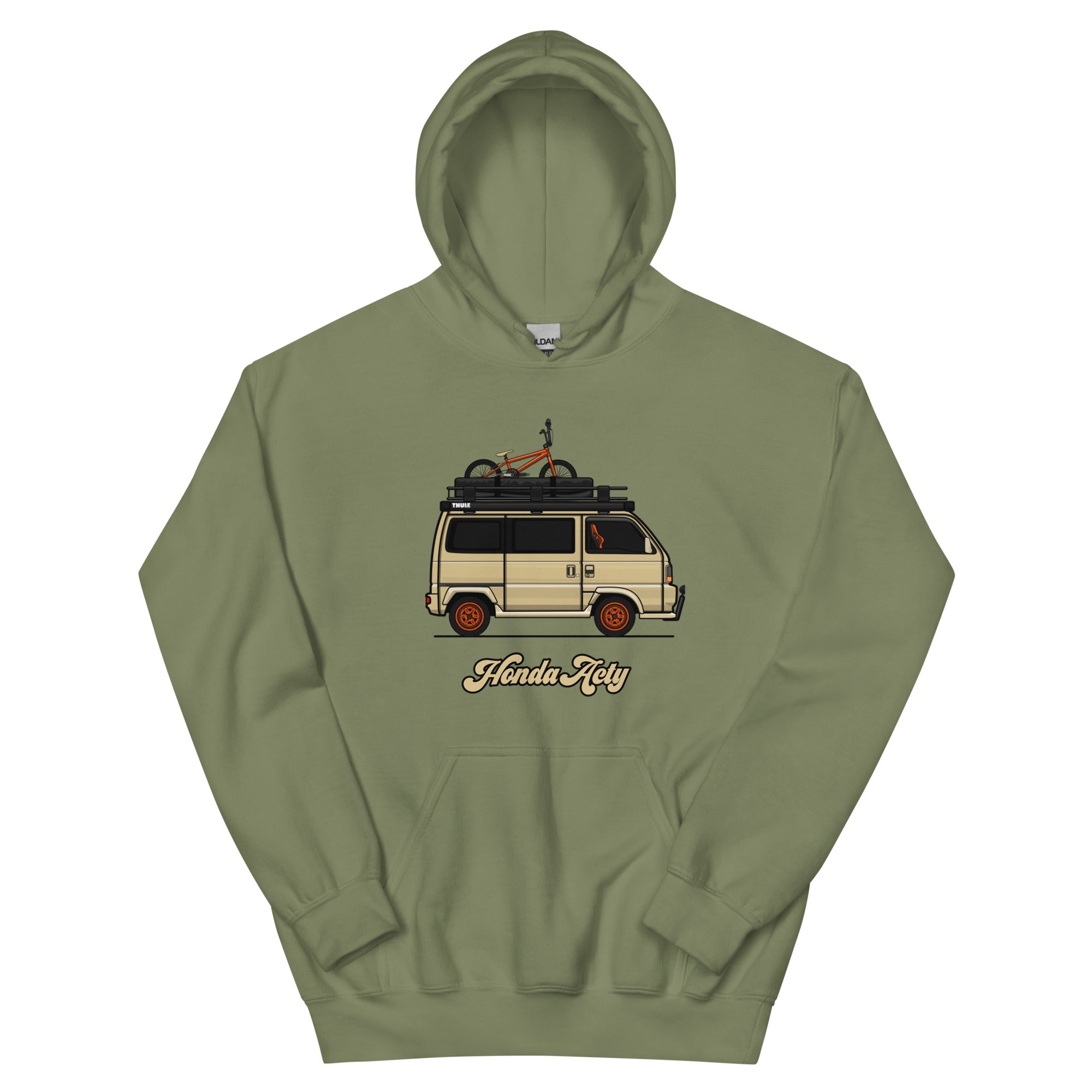 Oiwa Tjin Edition Honda Street Hoodie Military Green