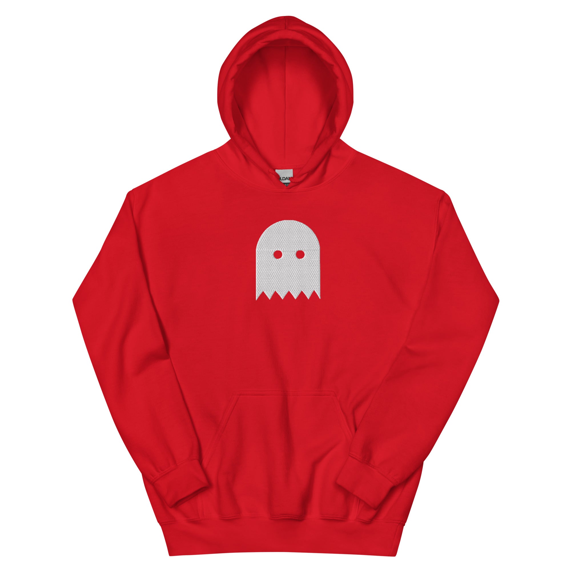 Red Oiwa Embroidered Plush Hoodie
