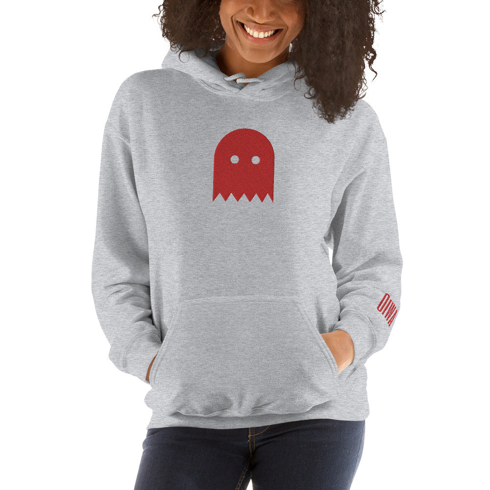 Sport Grey Oiwa Red Ghost Plush Hoodie