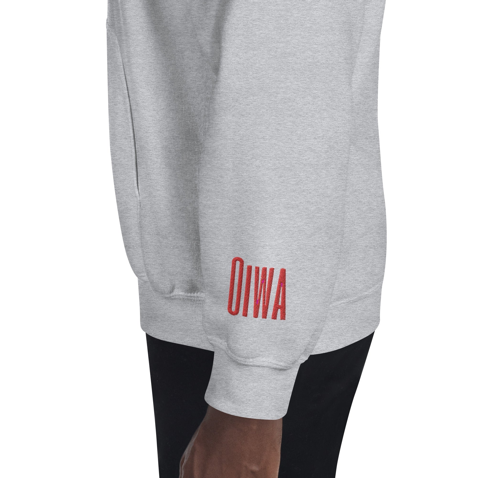 Sport Grey Oiwa Red Ghost Plush Hoodie