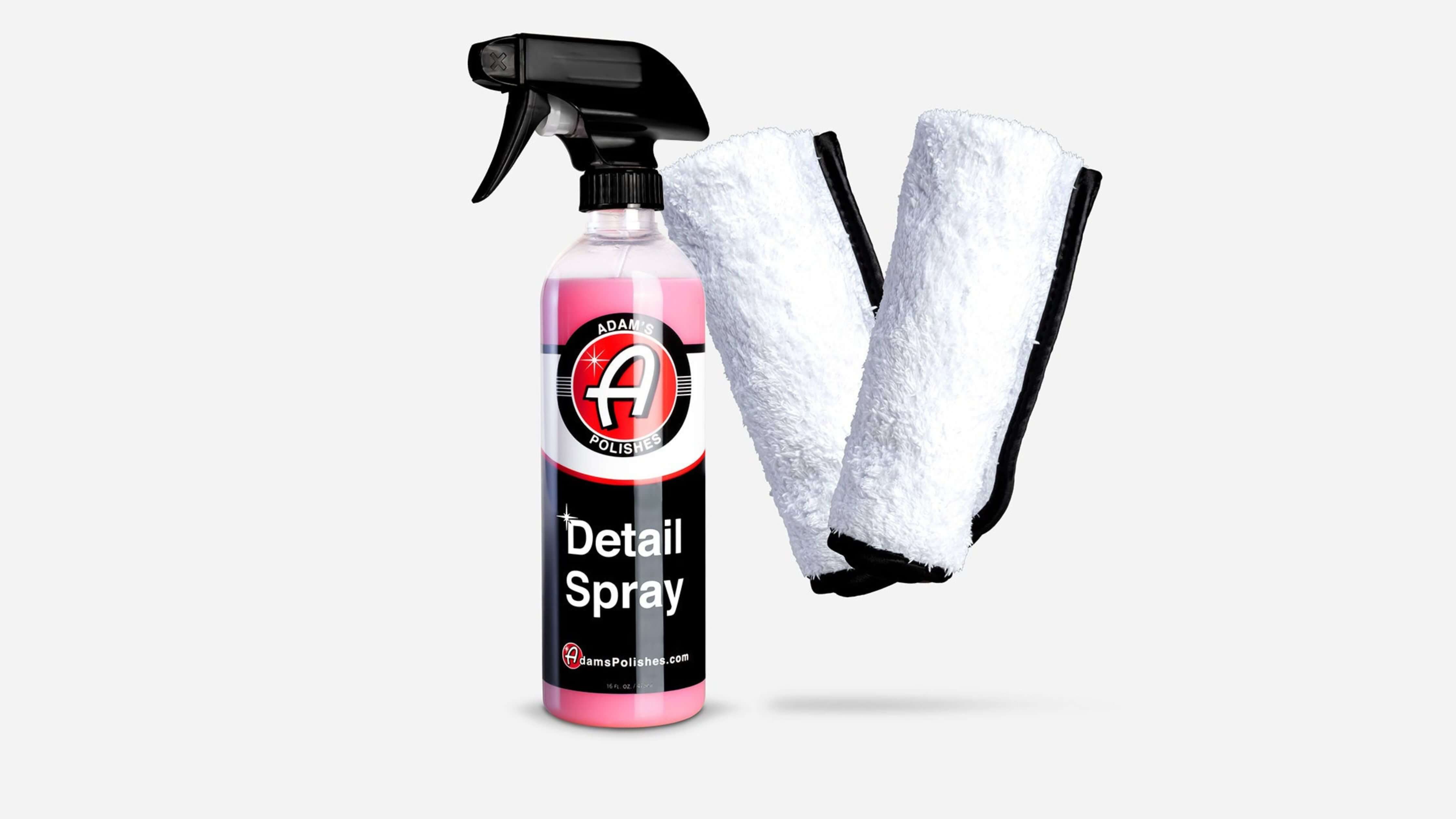 Adam's Polishes Detail Spray with microfiber towels - best car detailing kit