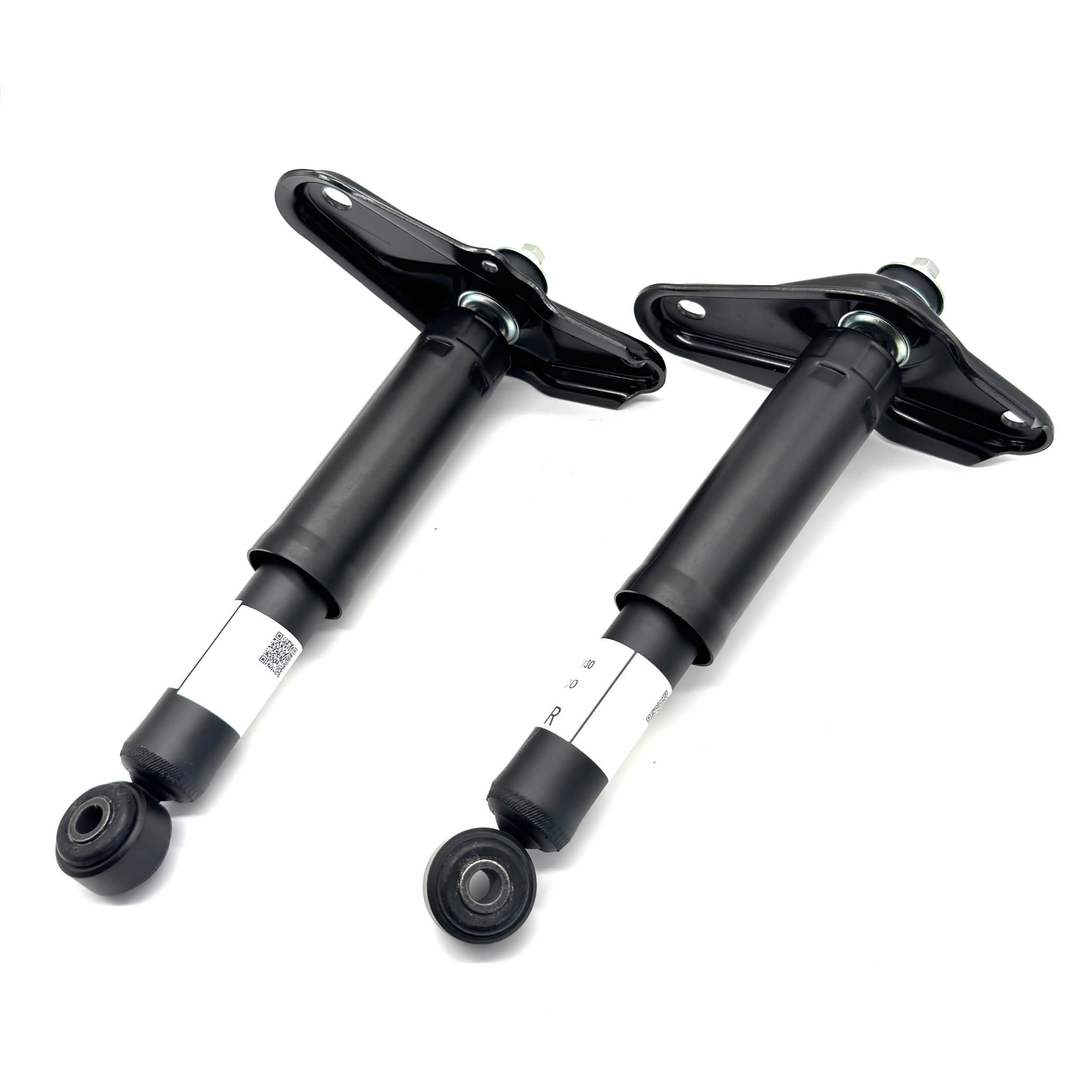 Black rear shock set for Honda Vamos Van HM1, HM2 models, 1999-2018, featuring durable construction and precise fit.