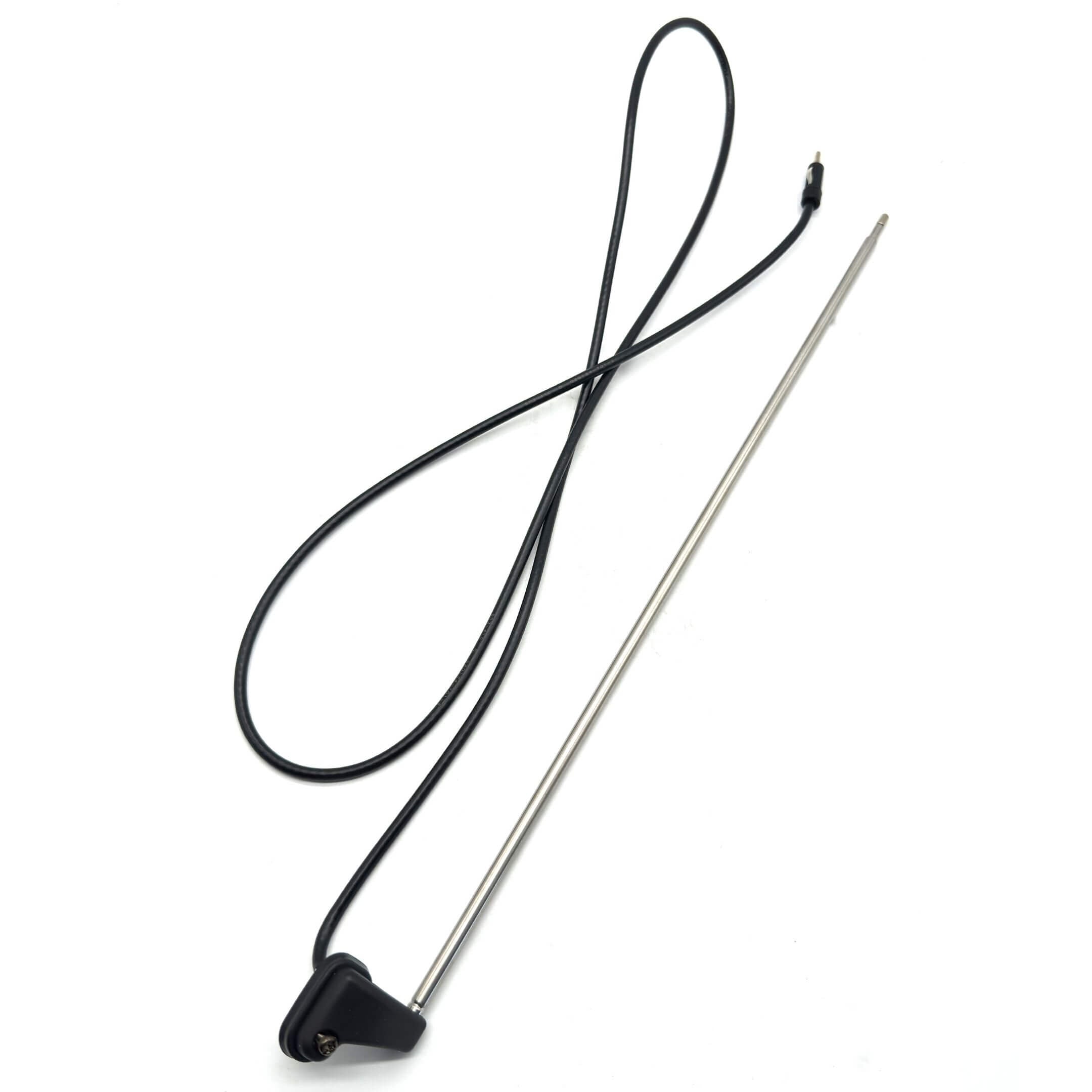 Antenna for Honda Vamos Van HM1, HM2 models (1999-2018), featuring a sleek silver rod and black base with an attached cable.