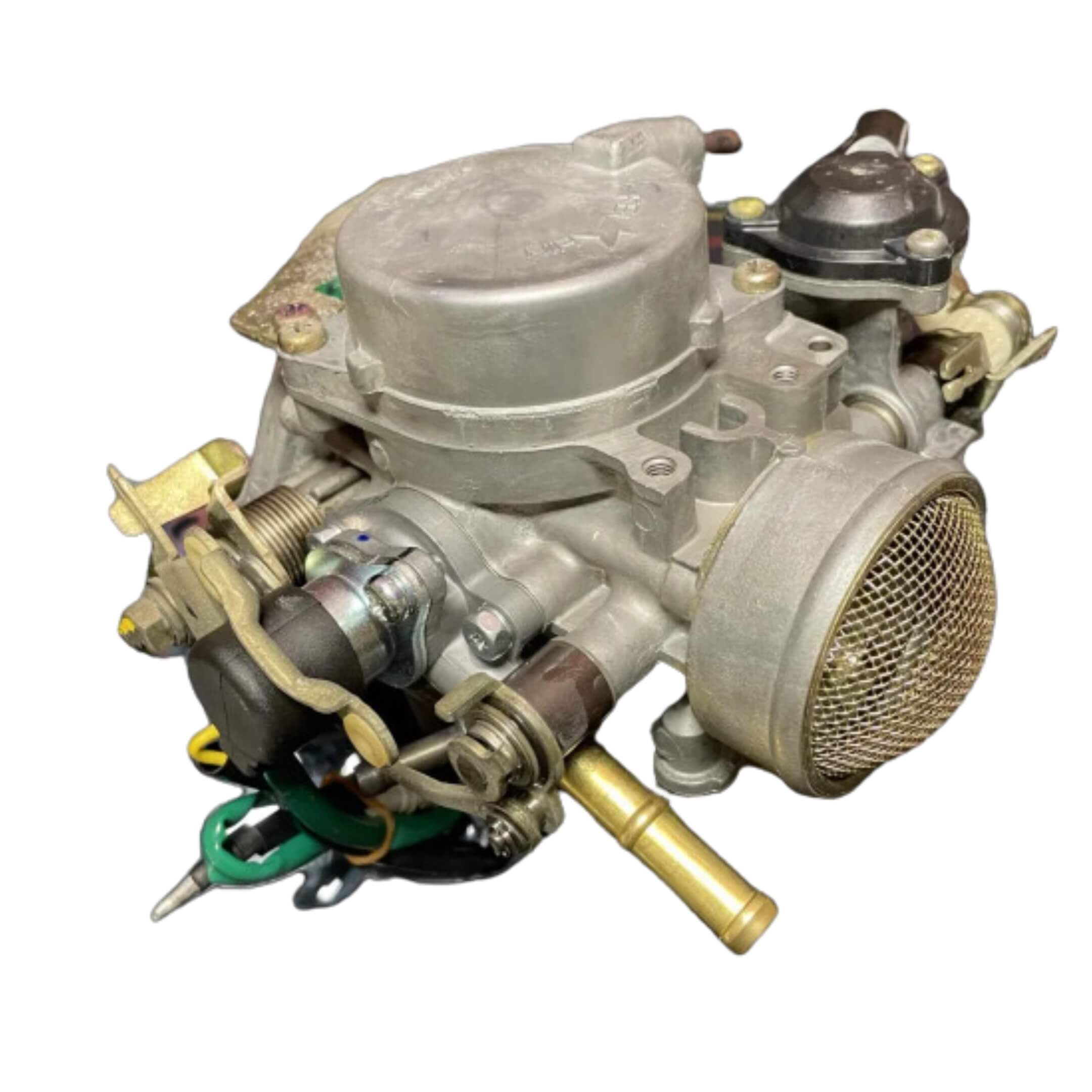 Detailed view of Honda Acty carburetor for HA3, HA4 models (1990-1999) showcasing the complete assembly with air and fuel components