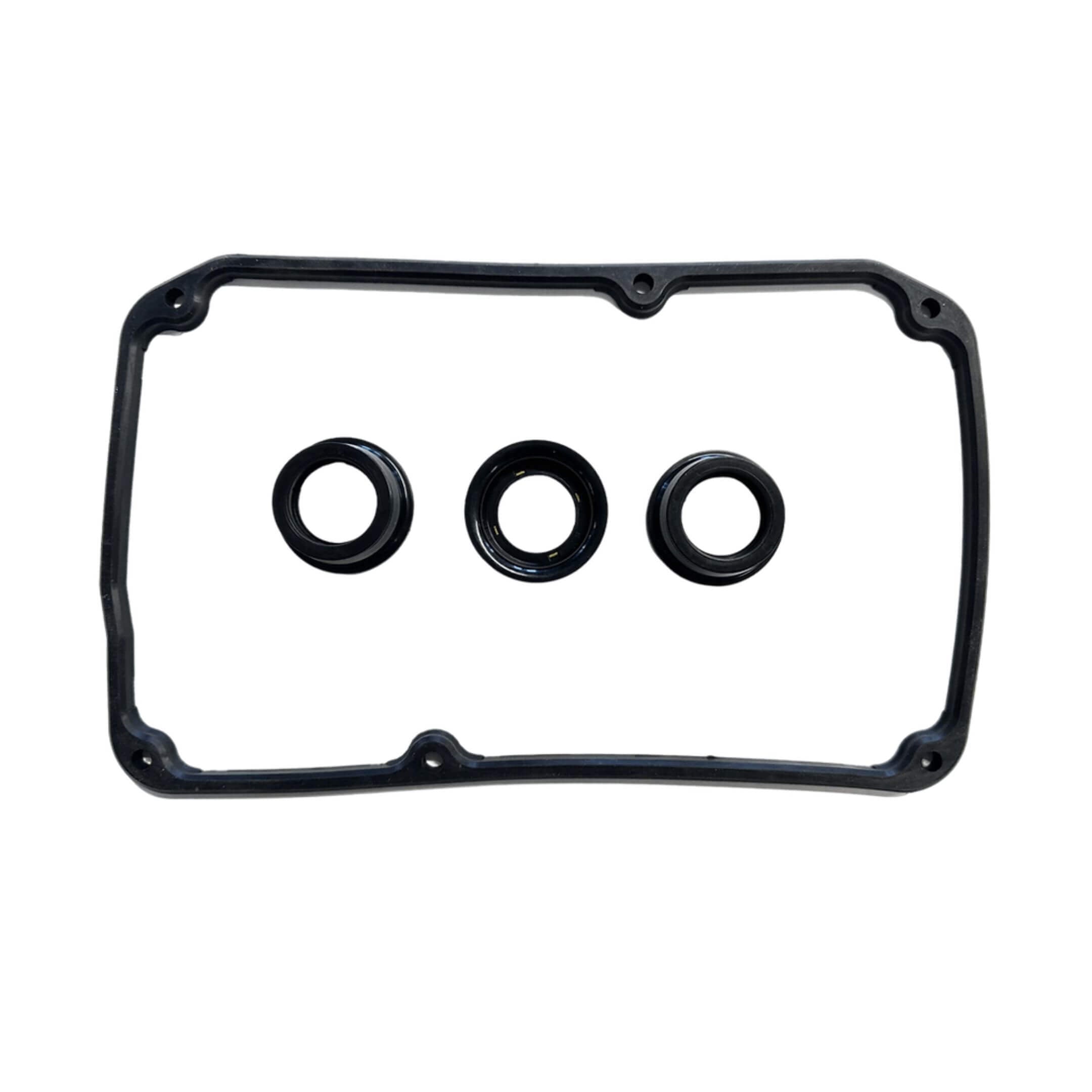Mitsubishi Minicab Van U43V, U44V (1990–1999) engine valve cover gasket set with durable silicone seal and three spark plug tube seals for leak-free performance – Engine collection.