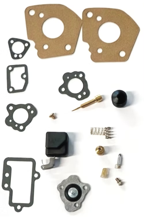Daihatsu Hijet carburetor rebuild kit for S82P and S83P (1990–1993) by Oiwa Garage, featuring gaskets, float valve, jets, and essential components for optimal truck performance.