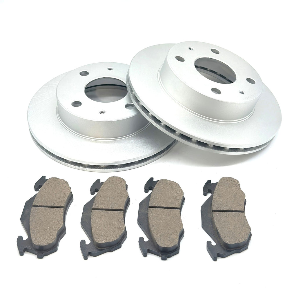 Subaru Sambar Brake Kit with premium brake pads and rotors, designed for reliable stopping power, compatible with KS3-KS4, KV3-KV4, TT1-TT2, TV1-TV2, TW1-TW2 models.
