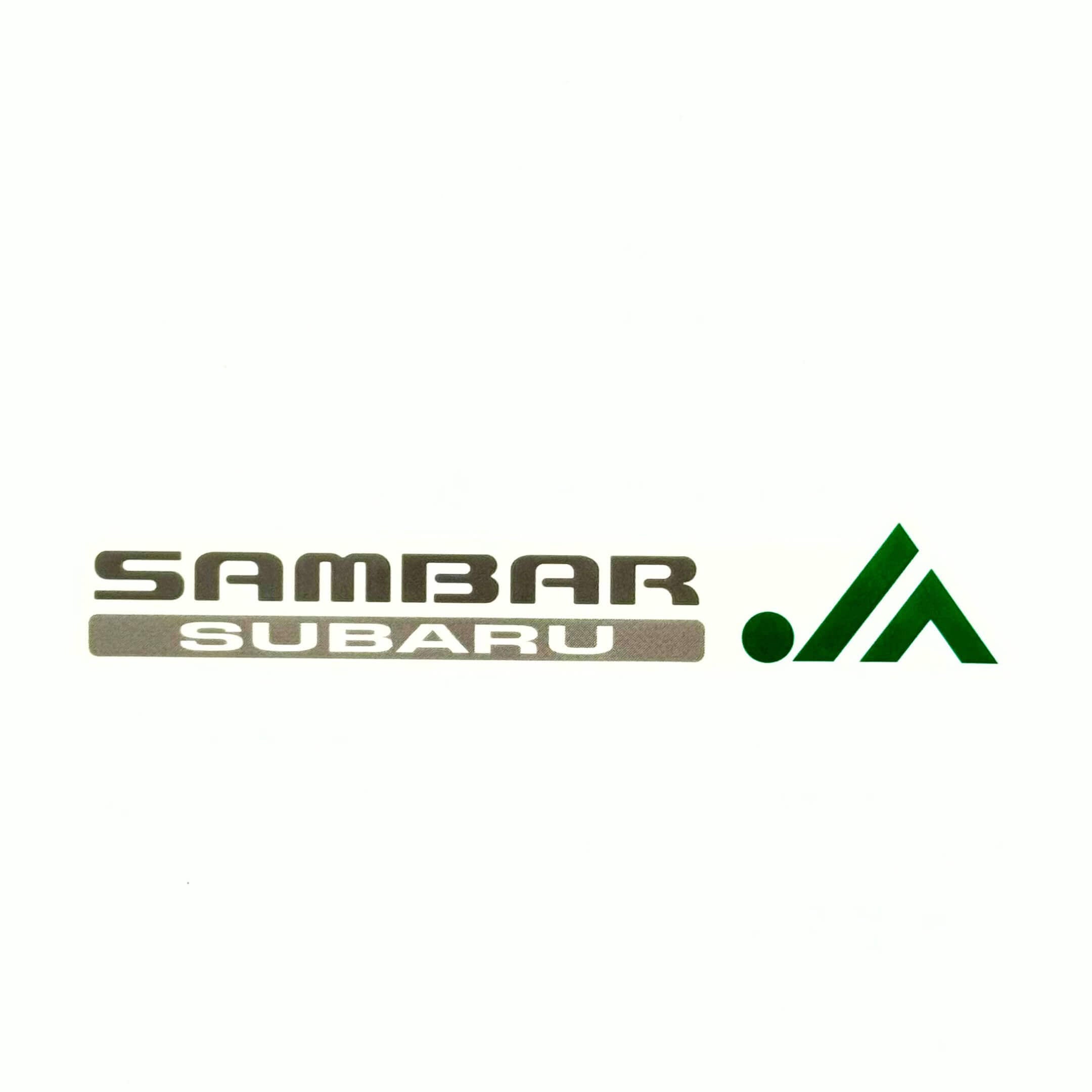 Subaru Sambar TW1 TW2 Factory Decal – OEM-Style Subaru Sambar JA Emblem Sticker for 1999–2012 Subaru Sambar Truck and Dias Wagon by Oiwa Garage