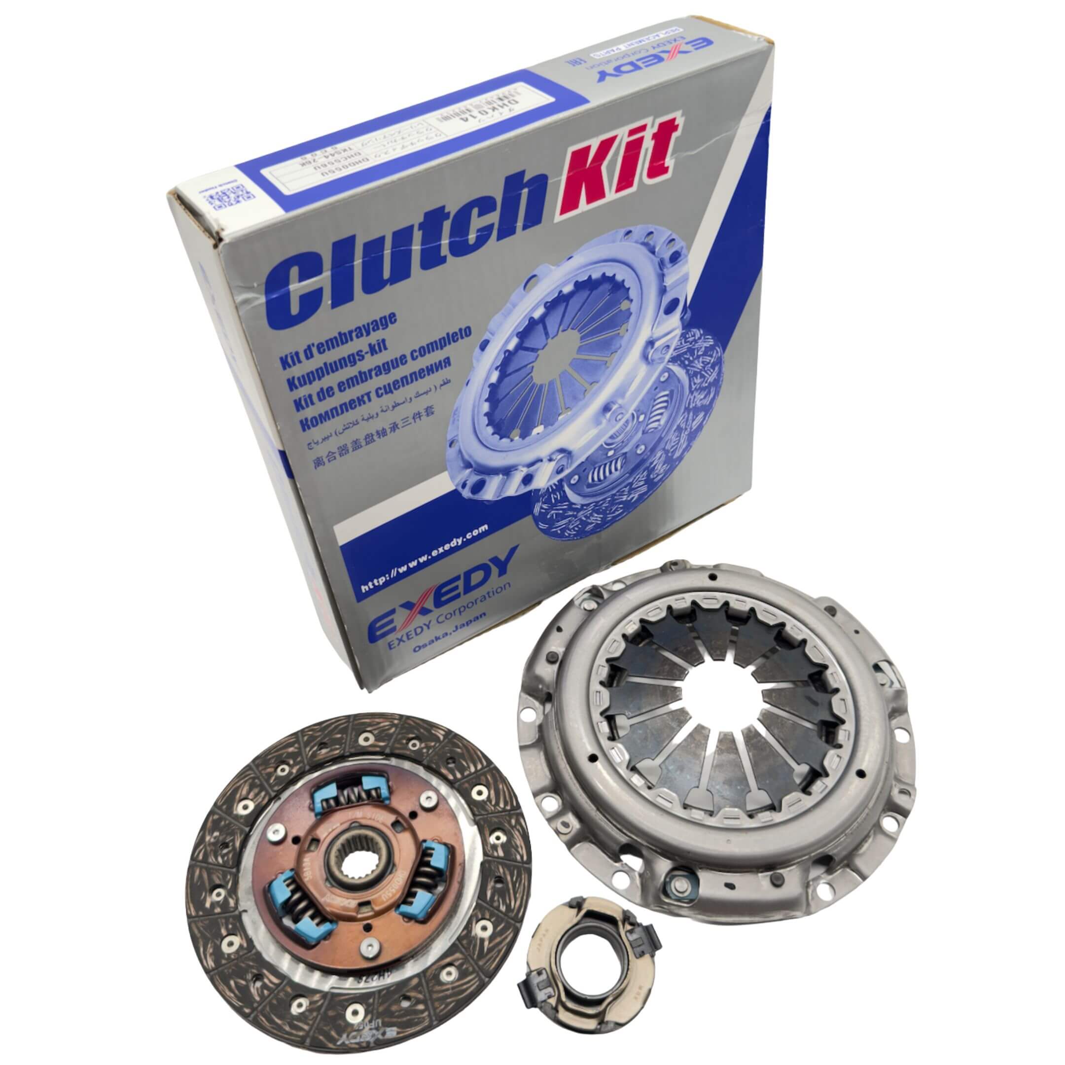 Exedy Clutch Kit for Daihatsu Hijet and Atrai models (S100P, S110P, S100V, S110V, S100C, S100CT, S110W) from 12/1996 to 12/1998, featuring pressure plate